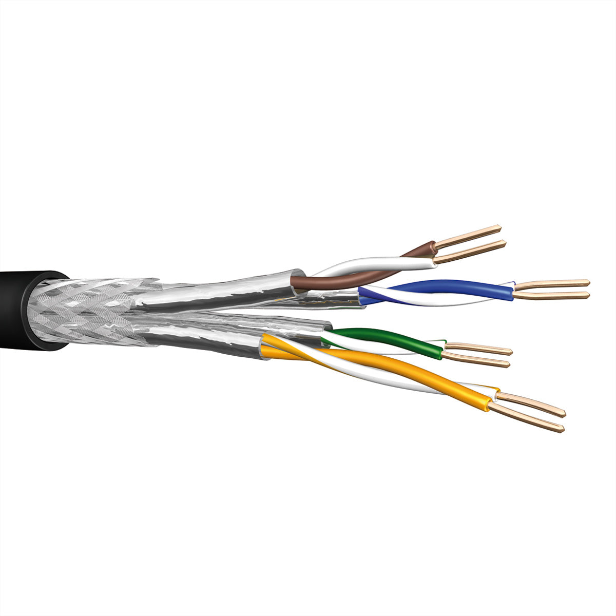 Draka holding Draka UC900PE SS23 Installationskabel – Cat7 S/FTP (PiMF), AWG 23, 500 m, schwarz