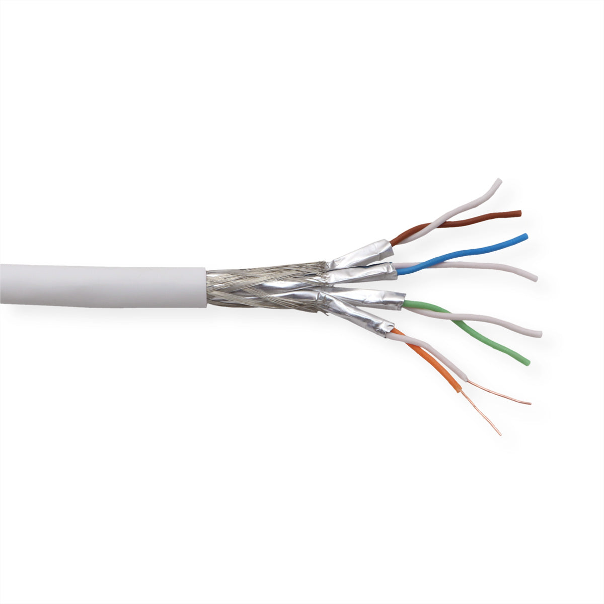 Draka holding Draka UCHOME Cat.7 Installationskabel – S/FTP (PiMF), 350 m, LSHF, weiss