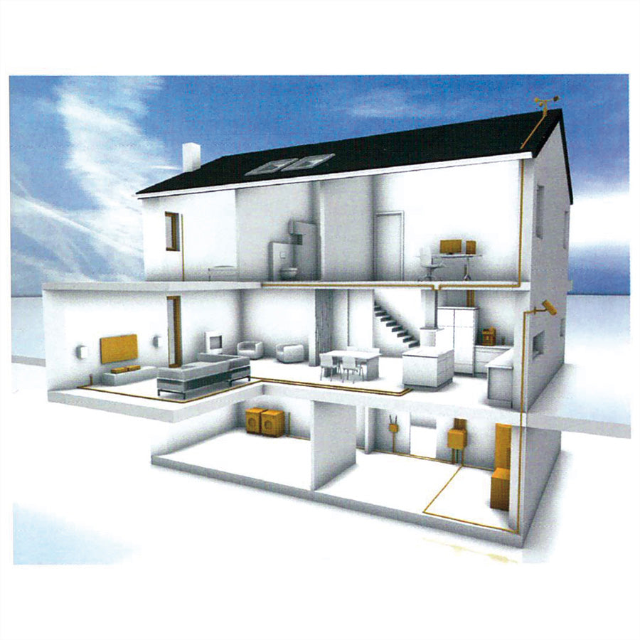 Draka holding Draka UCHOME Cat.7 Installationskabel – S/FTP (PiMF), 350 m, LSHF, weiss