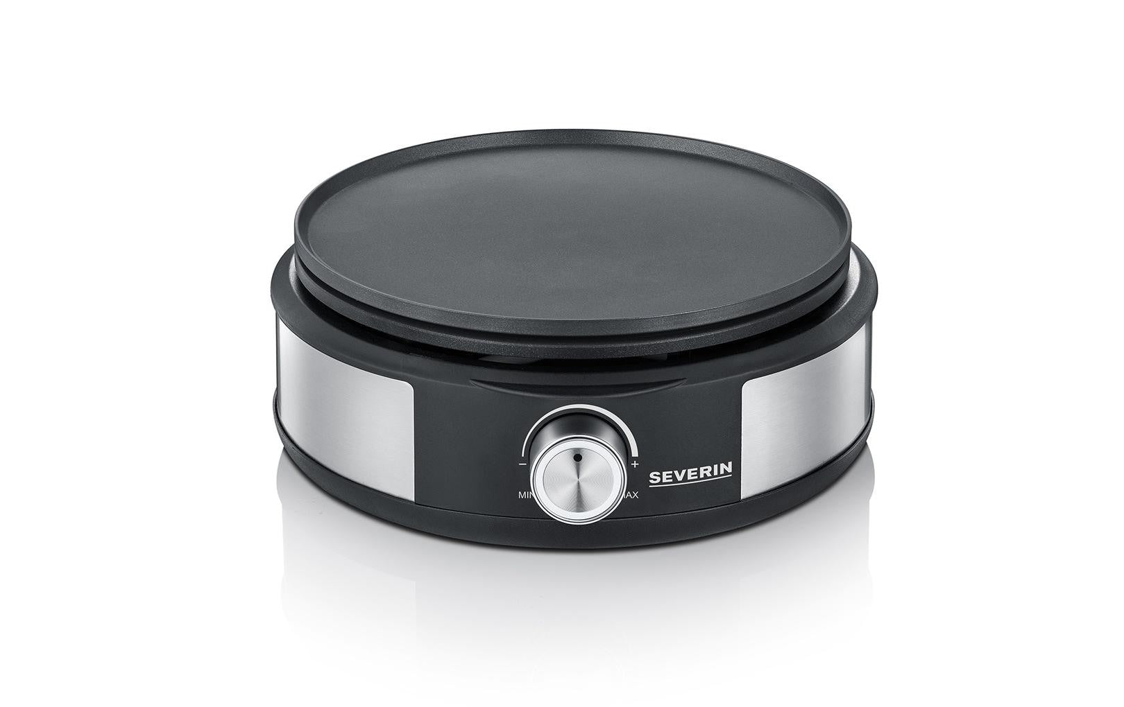 Severin Fondue-Set 2471000 – Edelstahl, 8 Personen, elektrisch – schwarz/Edelstahl