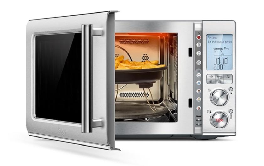 Sage Kombi-Mikrowelle Combi Wave SMO870BSS4QEU1 – 32 l, Grill & Heissluft, 1100 W – silber/edelstahl