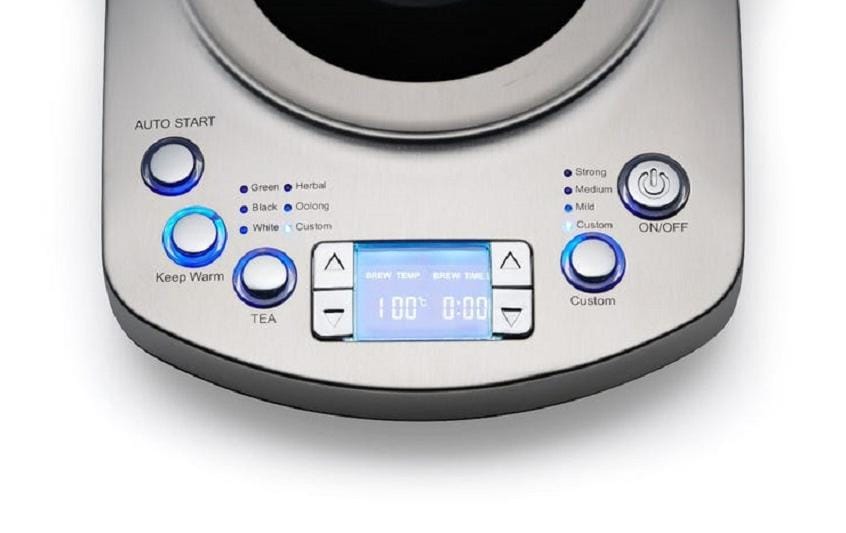 Solis Typ 5518 – Elektrischer Teekocher – 1,7 l – 2200 W – Warmhaltefunktion – Silber