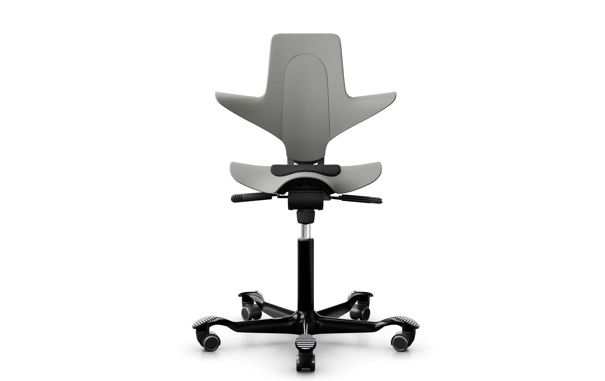 HÅG Bürostuhl Capisco Puls 8010 – Sitzhöhe 45–64 cm, 110 kg, Grau
