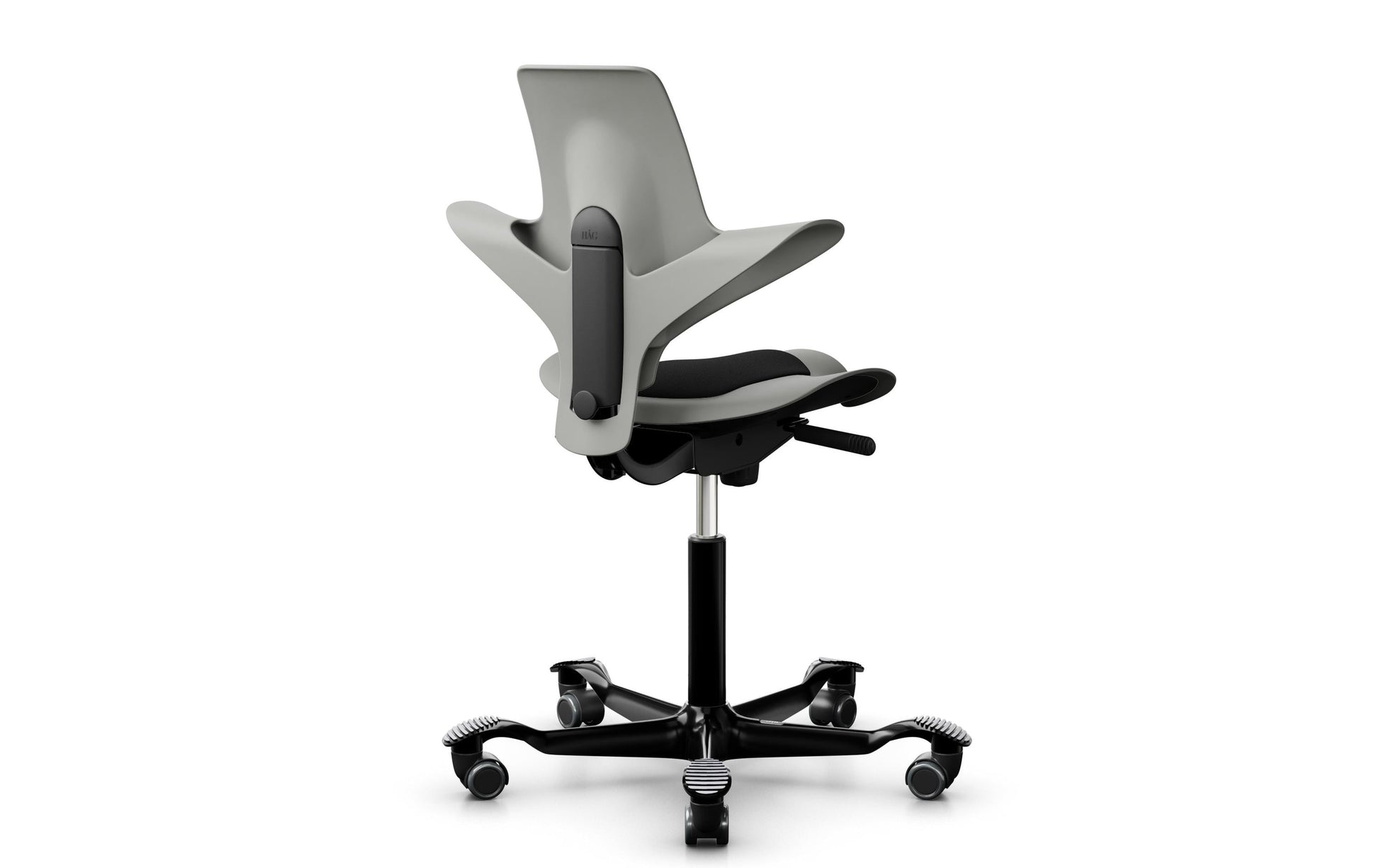 HÅG Bürostuhl Capisco Puls 8010 – Sitzhöhe 45–64 cm, 110 kg, Grau