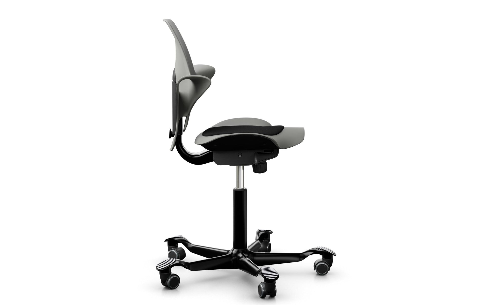 HÅG Bürostuhl Capisco Puls 8010 – Sitzhöhe 45–64 cm, 110 kg, Grau