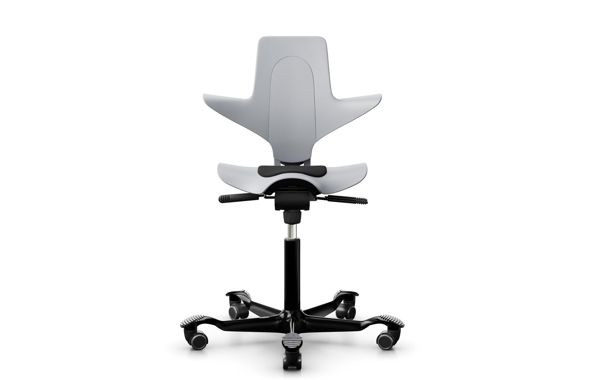 HÅG Bürostuhl Capisco Puls 8010 – Sitzhöhe 45–64 cm, 110 kg, Grau