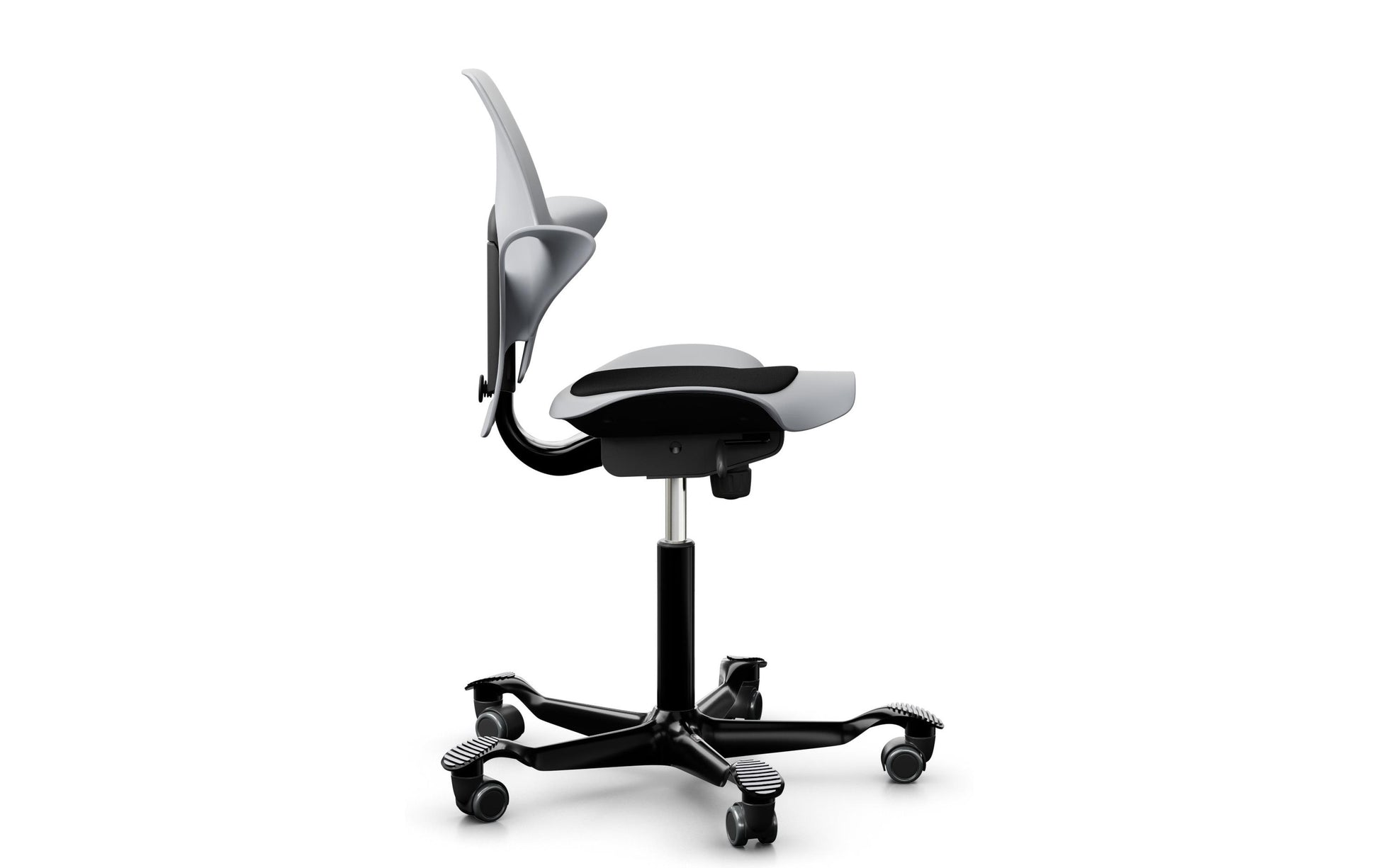 HÅG Bürostuhl Capisco Puls 8010 – Sitzhöhe 45–64 cm, 110 kg, Grau