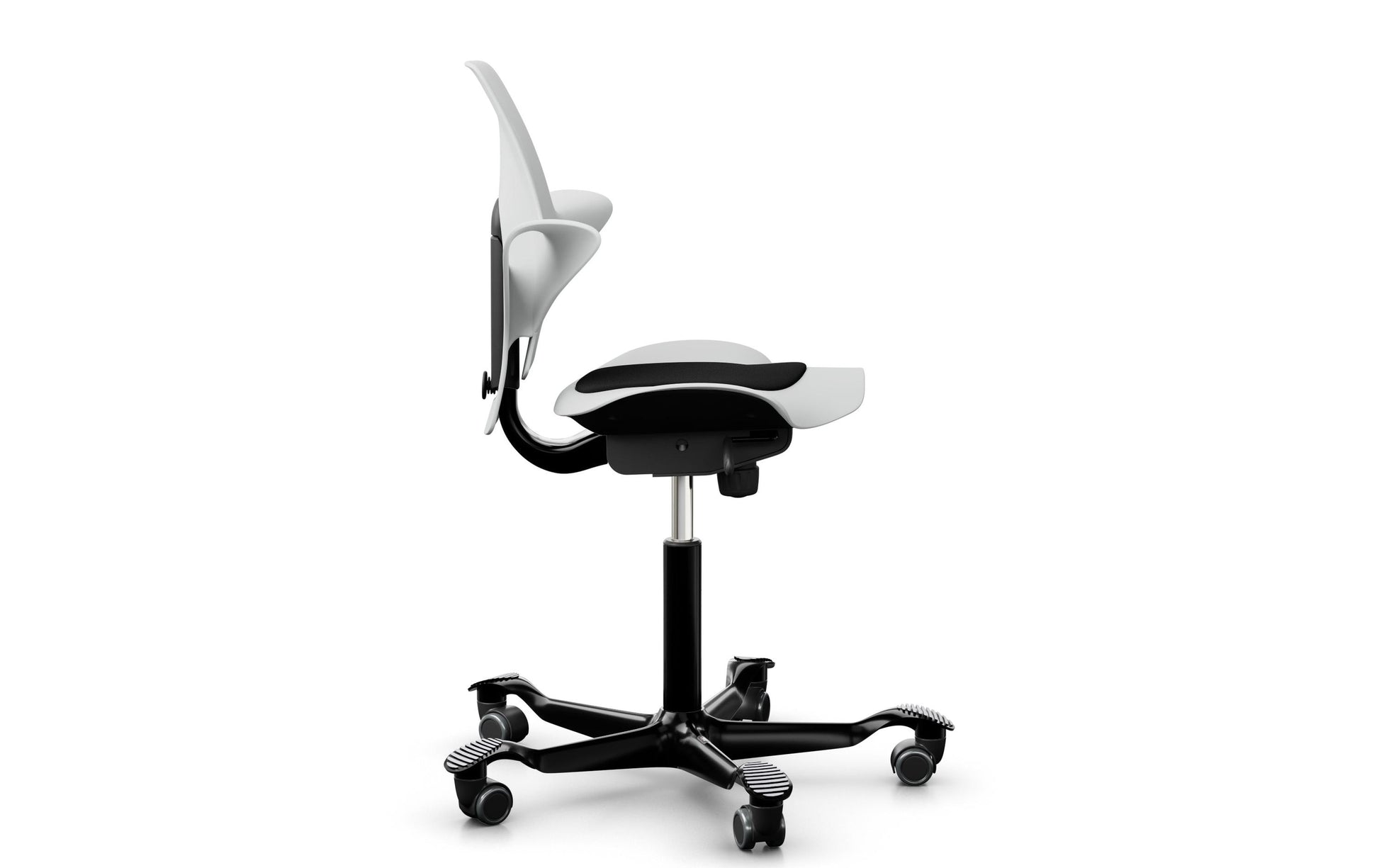 HÅG Bürostuhl Capisco Puls 8010 – 110 kg, Aluminium-Fuss, Weiss