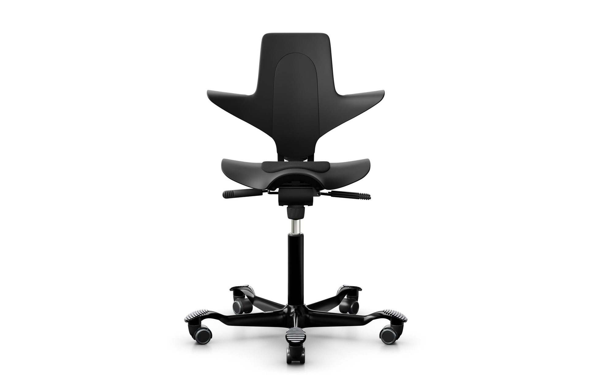 HÅG Bürostuhl Capisco Puls 8010 – Sitzhöhe 45–64 cm, 110 kg, schwarz