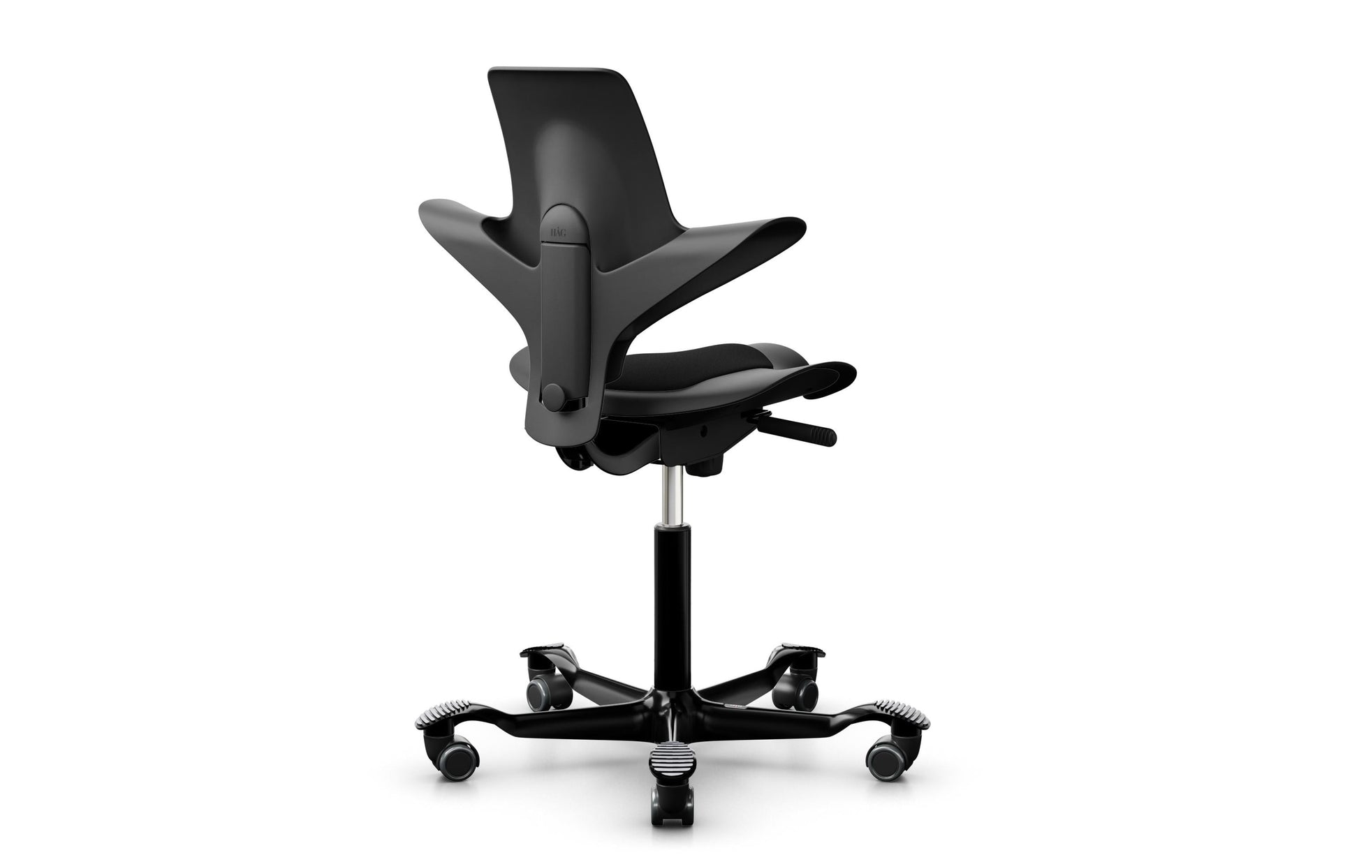 HÅG Bürostuhl Capisco Puls 8010 – Sitzhöhe 45–64 cm, 110 kg, schwarz