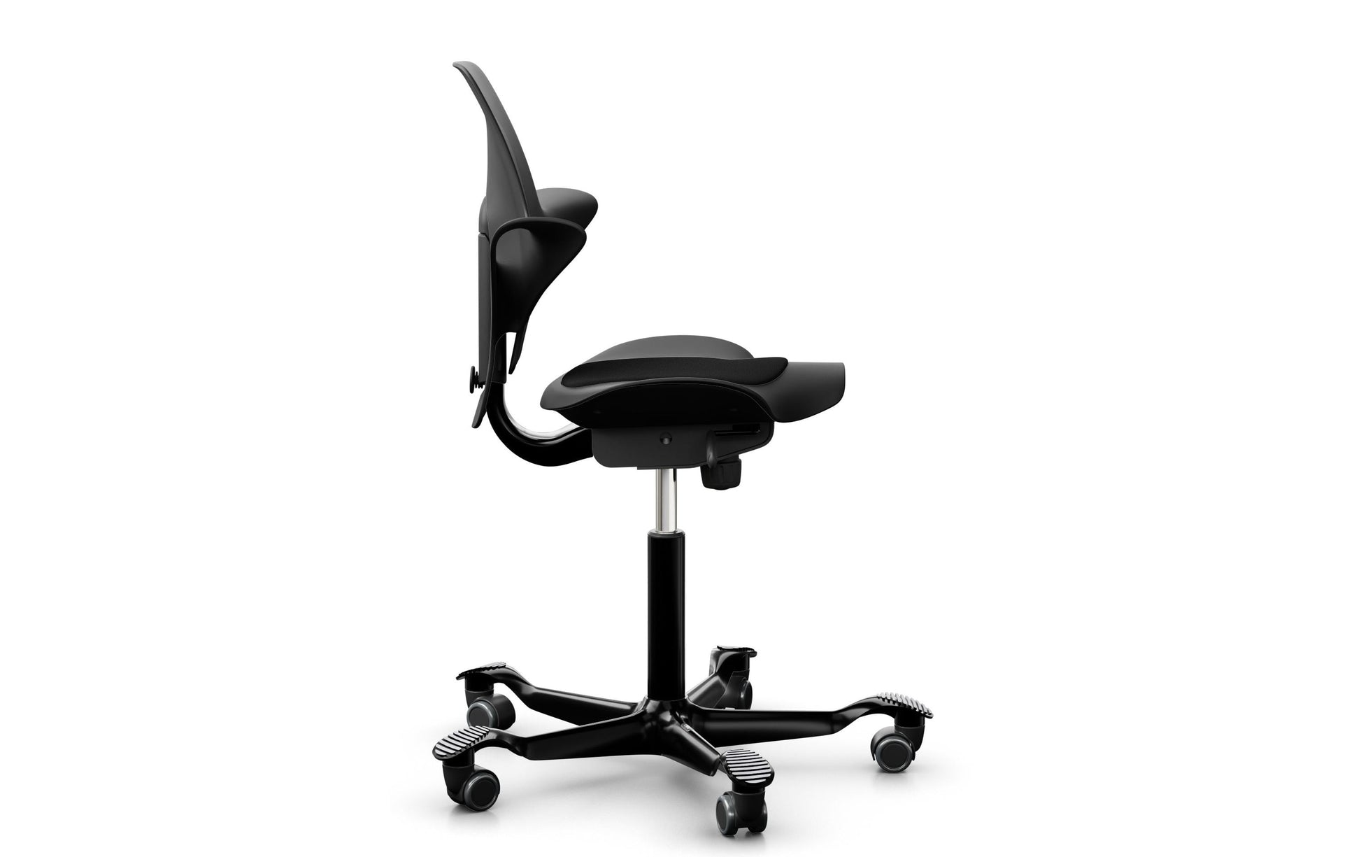 HÅG Bürostuhl Capisco Puls 8010 – Sitzhöhe 45–64 cm, 110 kg, schwarz
