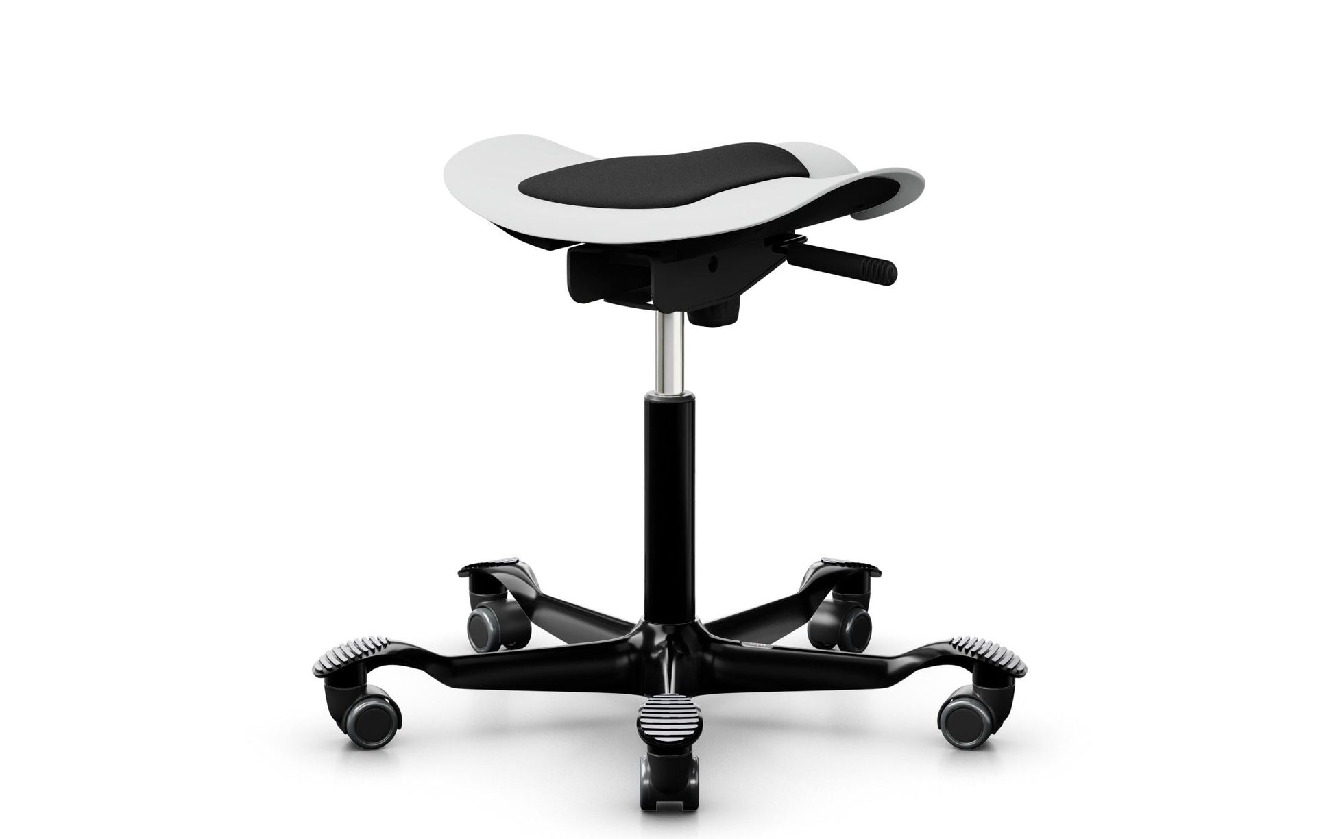 HÅG Hocker Capisco Puls 8001 – Sitzhöhe 45–62 cm, 110 kg, weiss