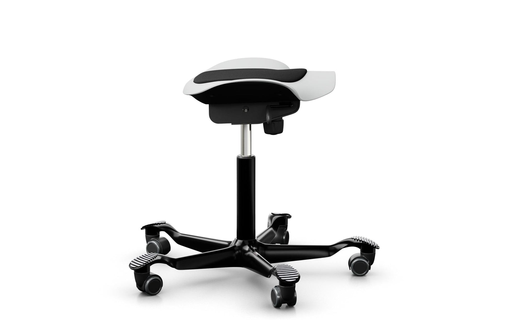 HÅG Hocker Capisco Puls 8001 – Sitzhöhe 45–62 cm, 110 kg, weiss