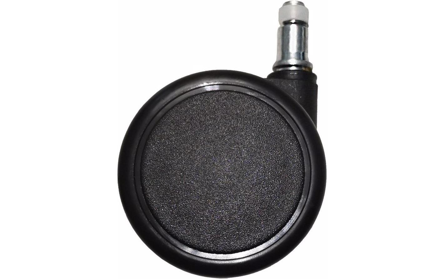 Giroflex Stuhlrollen-Set – Universalrollen – Schwarz, Ø 6,5 cm, für weiche Böden