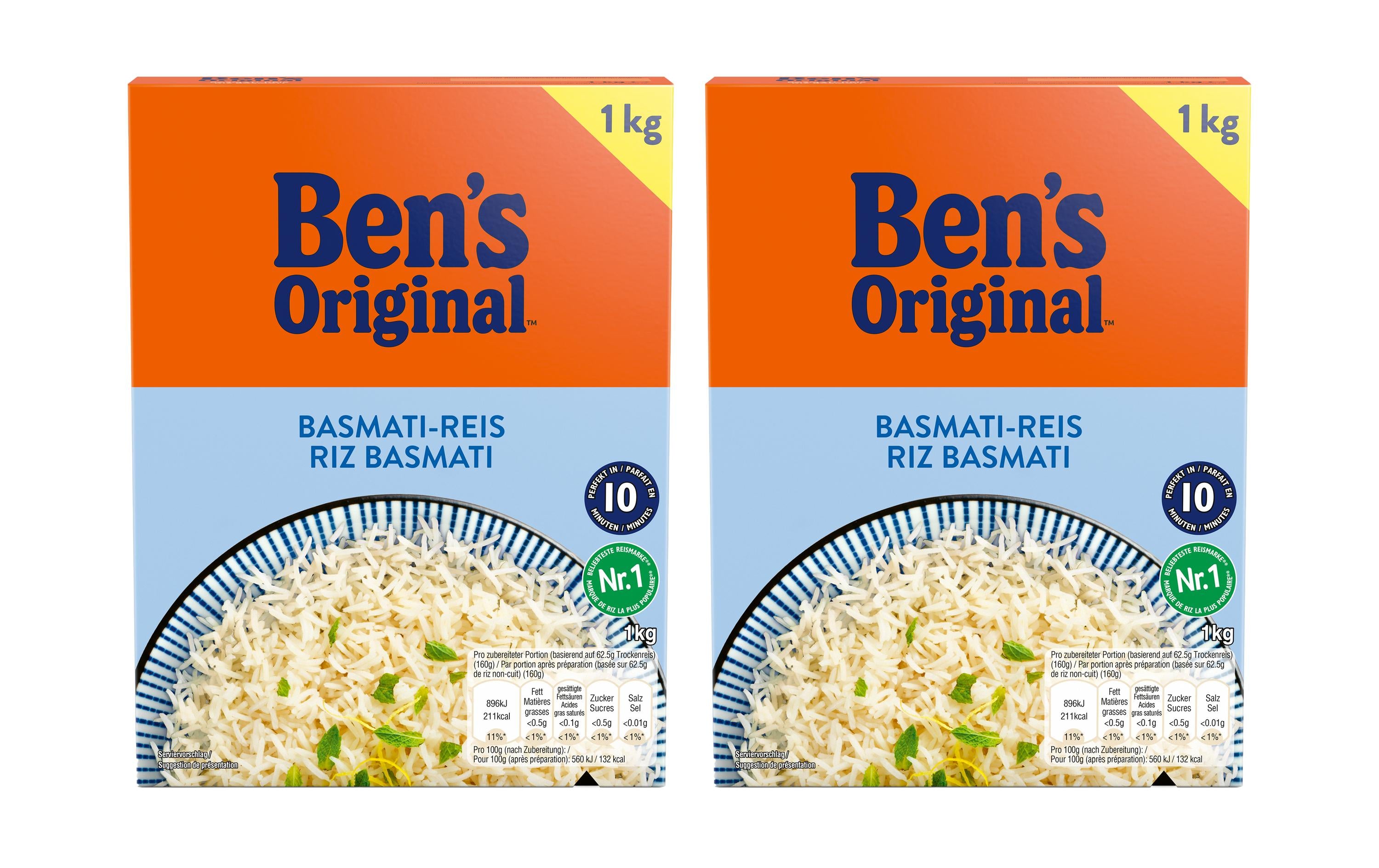 Ben's Original Basmati Reis – vegan – 2 kg