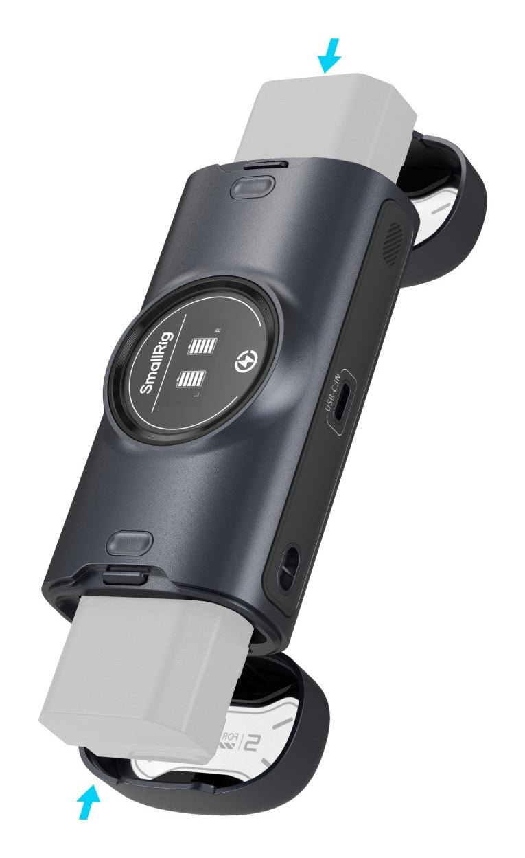 SmallRig 5106 Ladecase – für Sony NP-FZ100-Akkus – 2-fach, USB-C 18W, Display – Schwarz
