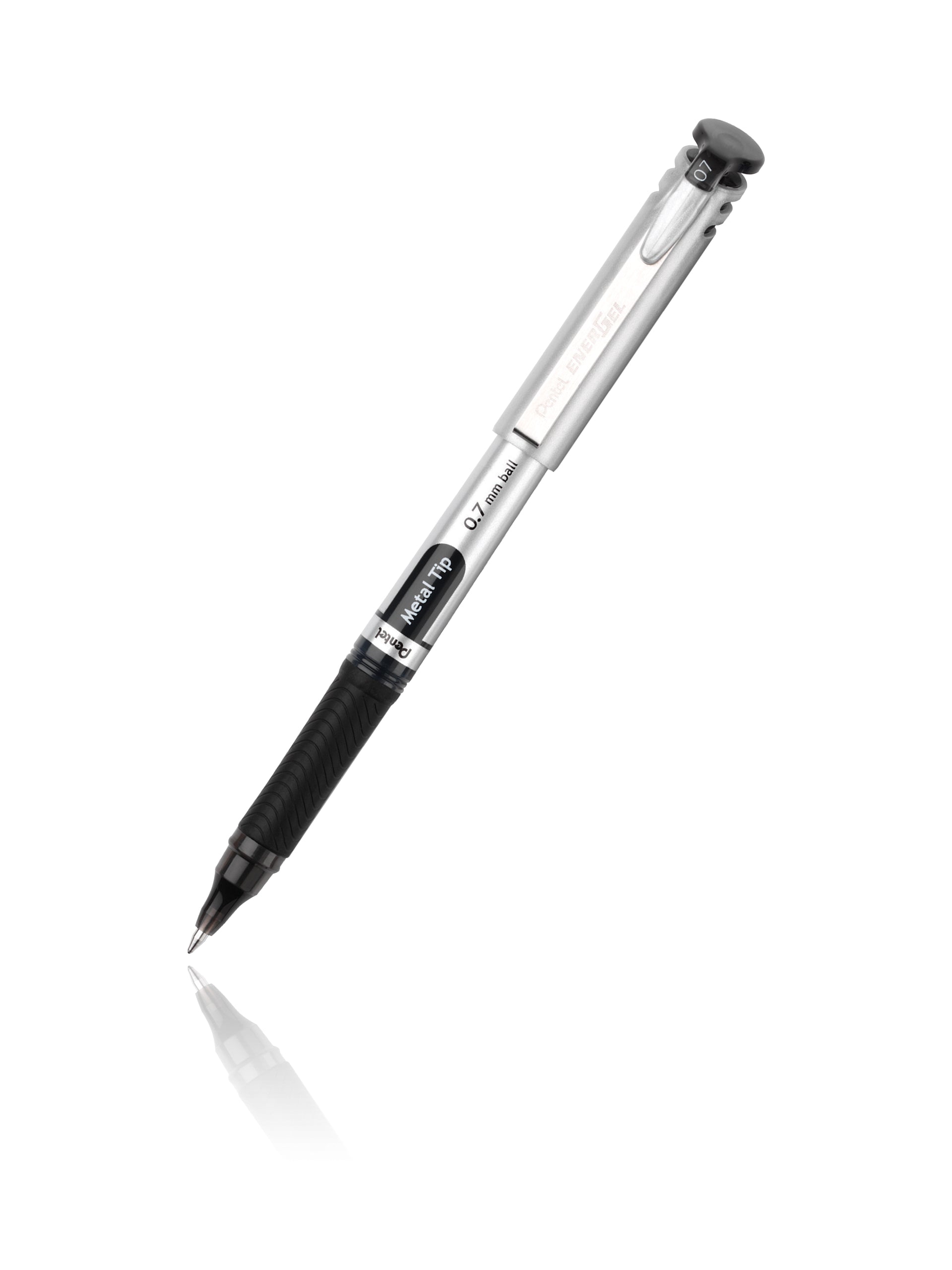 Pentel EnerGel Fine Gelschreiber – schwarz, 0,7 mm, schnelltrocknend, Kappe