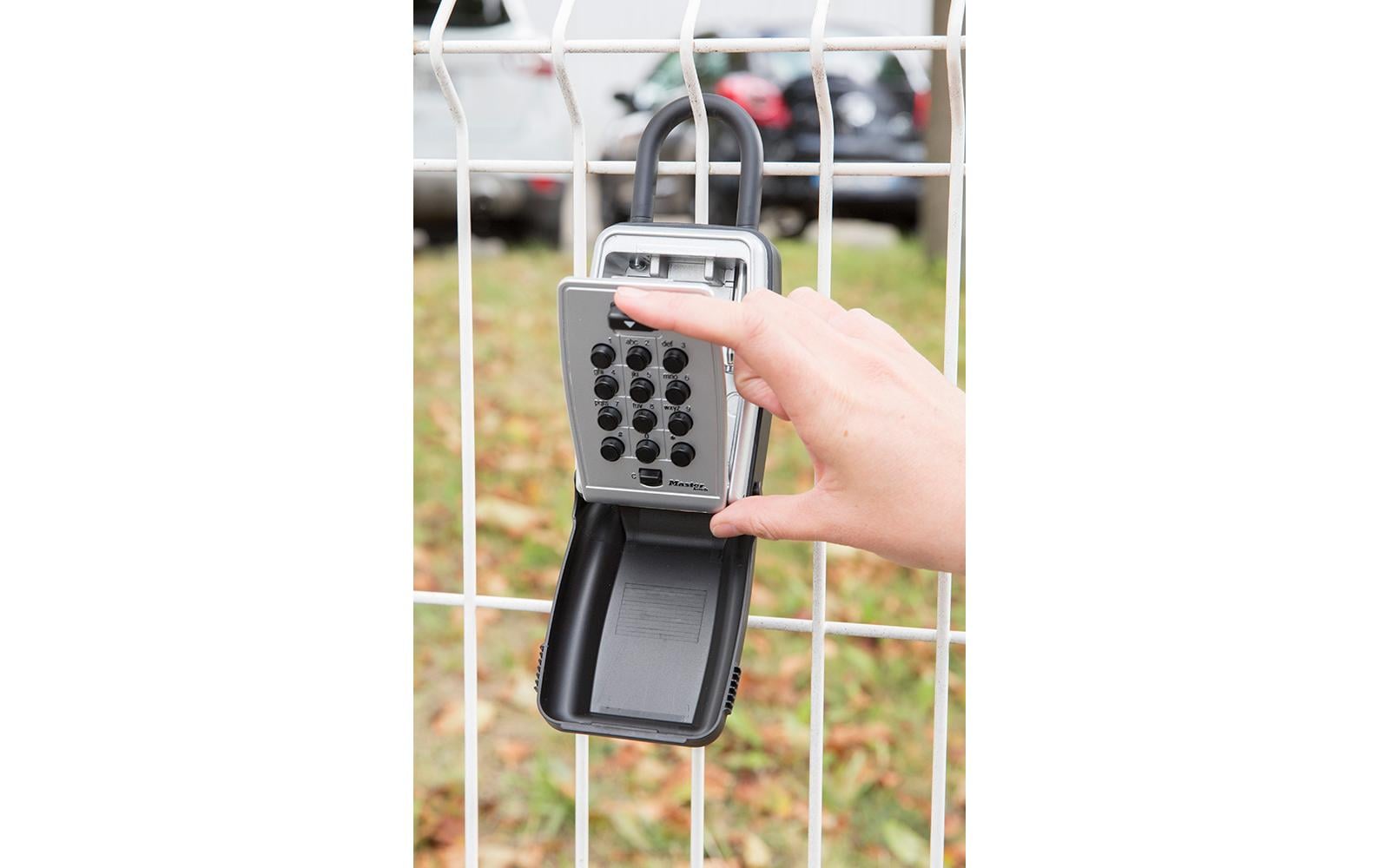 MASTER LOCK 5422EURD – Schlüsseldepot, Zahlenschloss, Metall, Silber, 79 × 52 × 175 mm