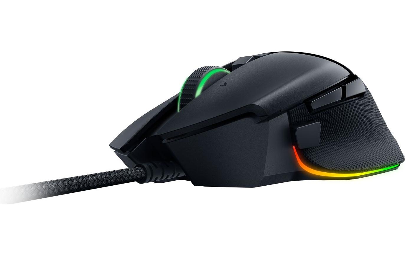 Razer Basilisk V3 – Gaming-Maus – Kabelgebunden (USB-A), 26000 DPI, RGB-Beleuchtung, rechts, Schwarz