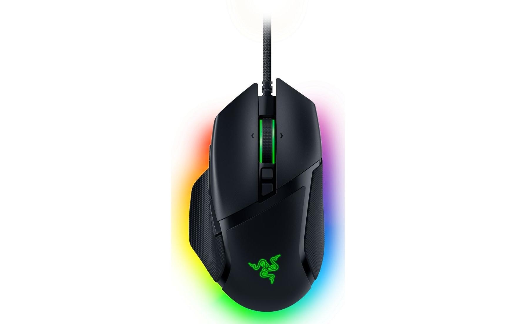 Razer Basilisk V3 – Gaming-Maus – Kabelgebunden (USB-A), 26000 DPI, RGB-Beleuchtung, rechts, Schwarz