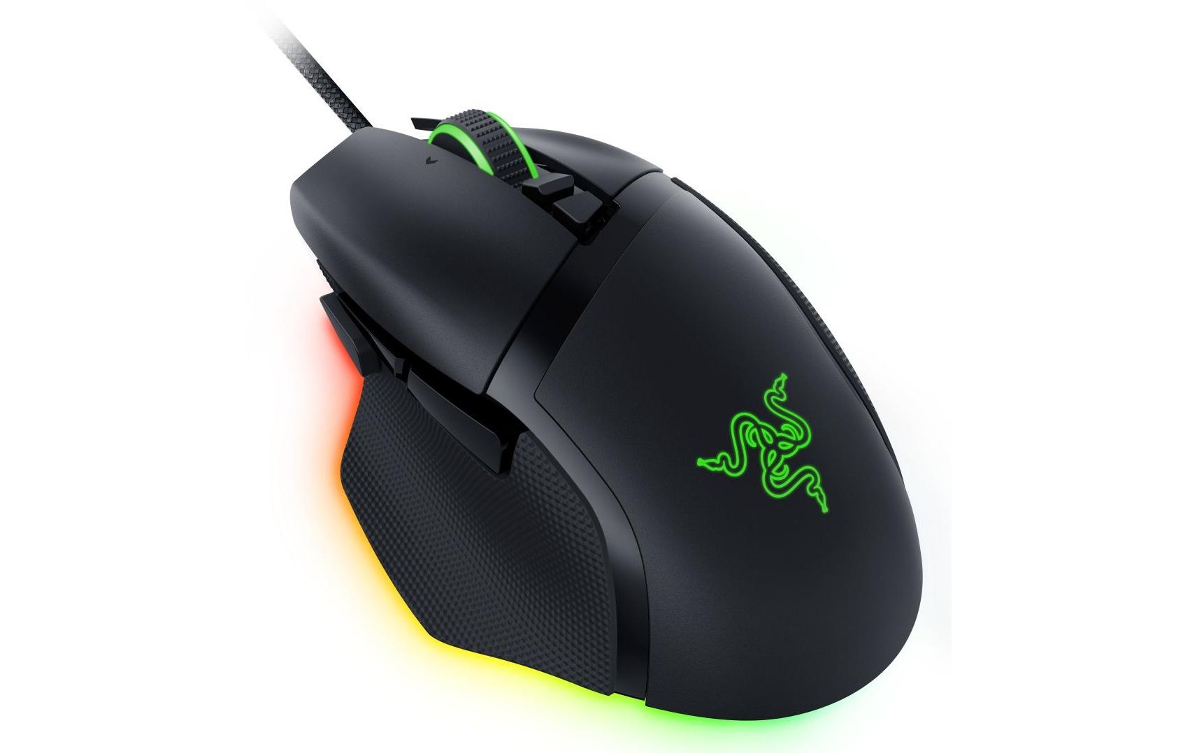 Razer Basilisk V3 – Gaming-Maus – Kabelgebunden (USB-A), 26000 DPI, RGB-Beleuchtung, rechts, Schwarz