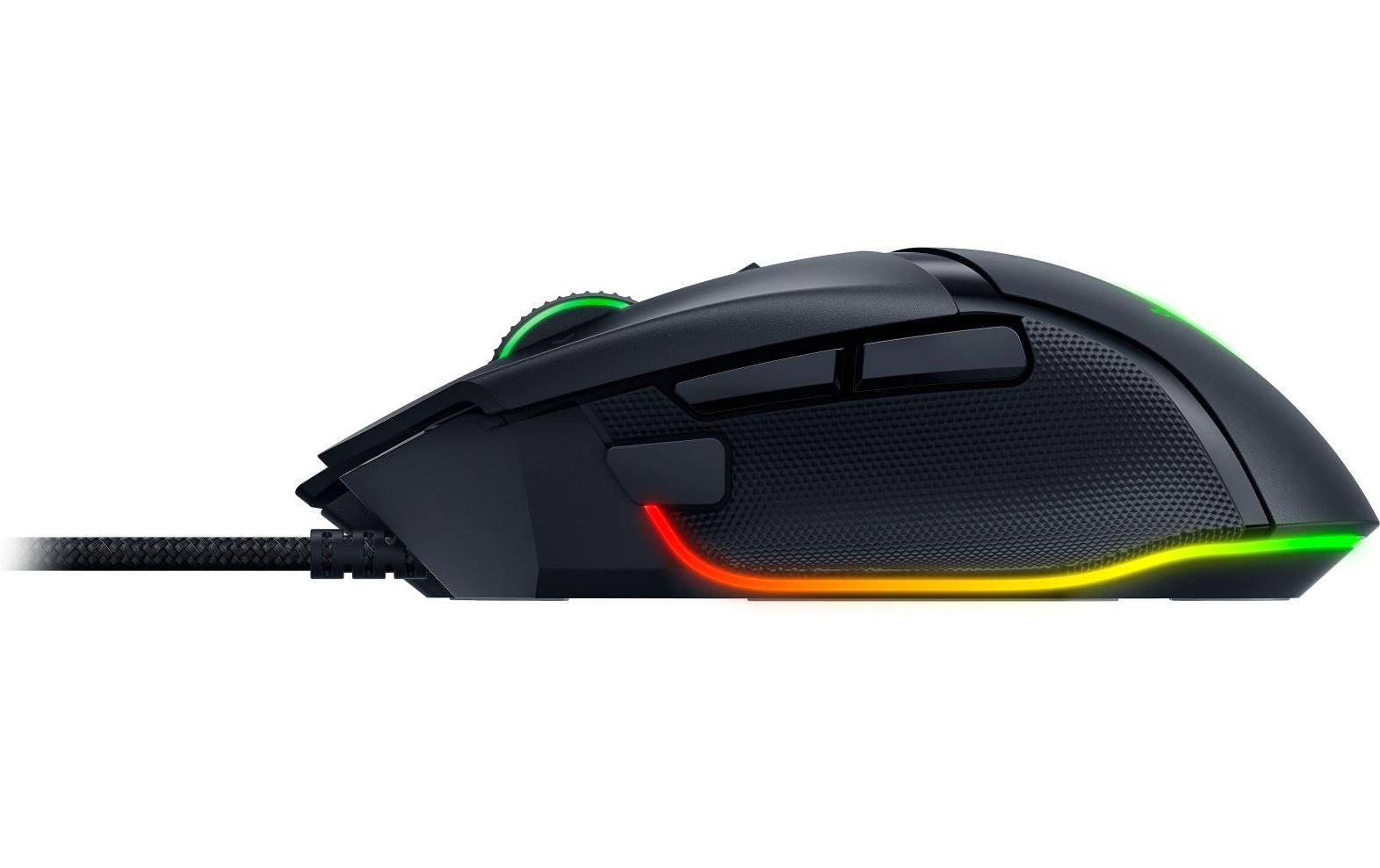 Razer Basilisk V3 – Gaming-Maus – Kabelgebunden (USB-A), 26000 DPI, RGB-Beleuchtung, rechts, Schwarz