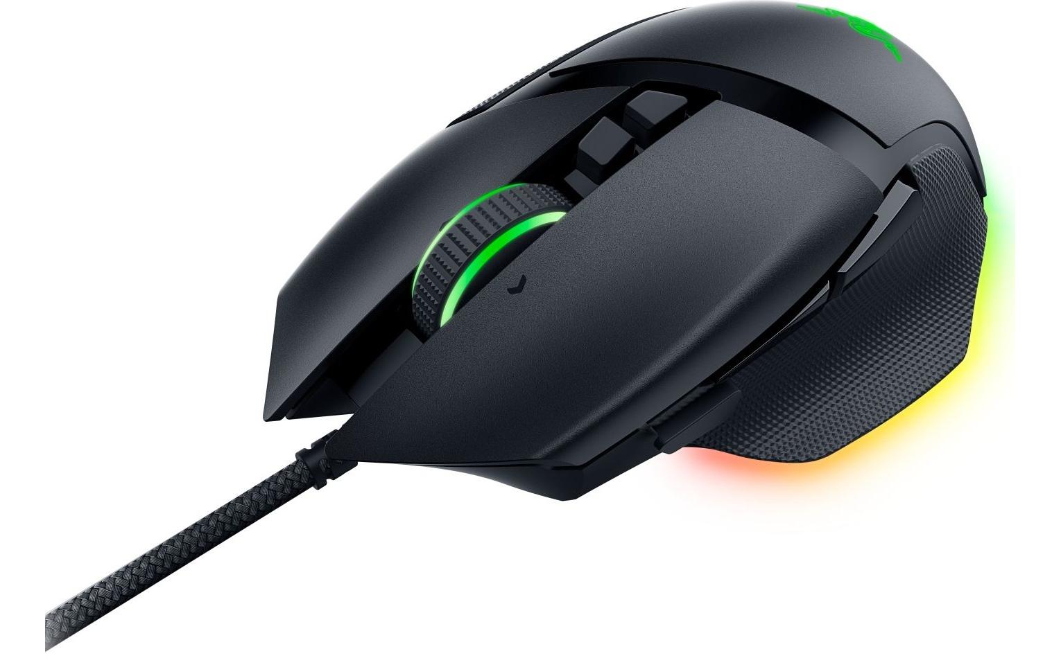 Razer Basilisk V3 – Gaming-Maus – Kabelgebunden (USB-A), 26000 DPI, RGB-Beleuchtung, rechts, Schwarz