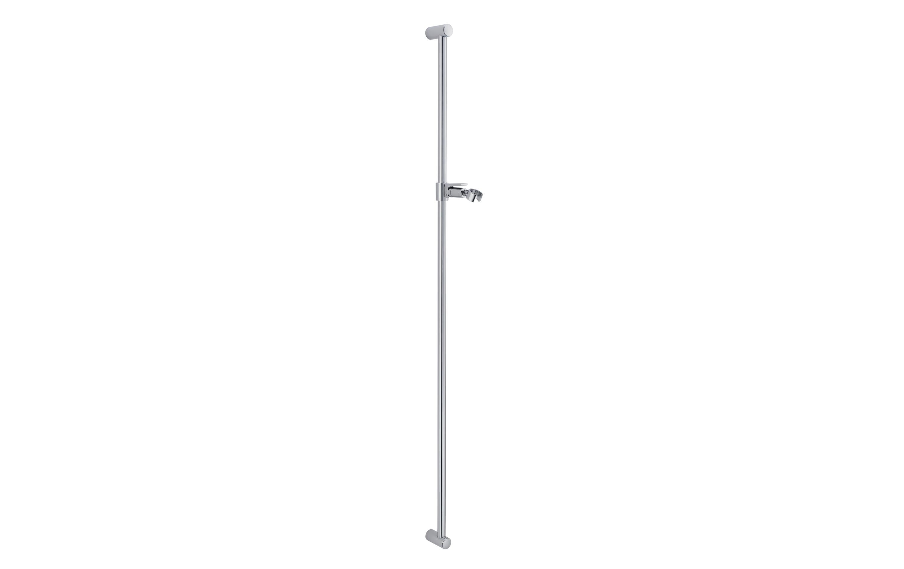 Diaqua Duschgleitstange Faido – 111,7 cm, Edelstahl verchromt, Wandmontiert, Silber