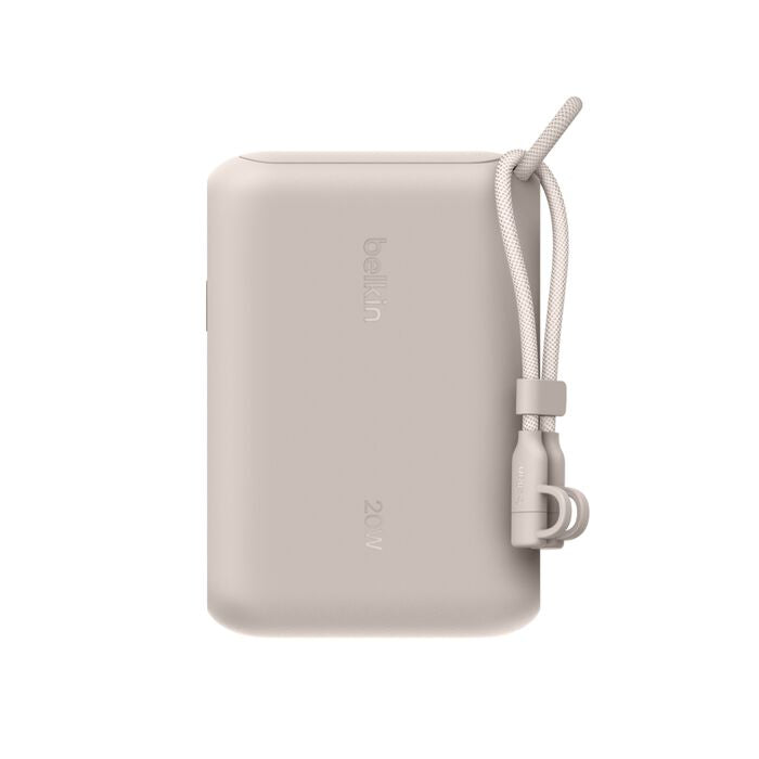 Belkin Powerbank 10000 mAh, PD 20 W, mit Display, Sand