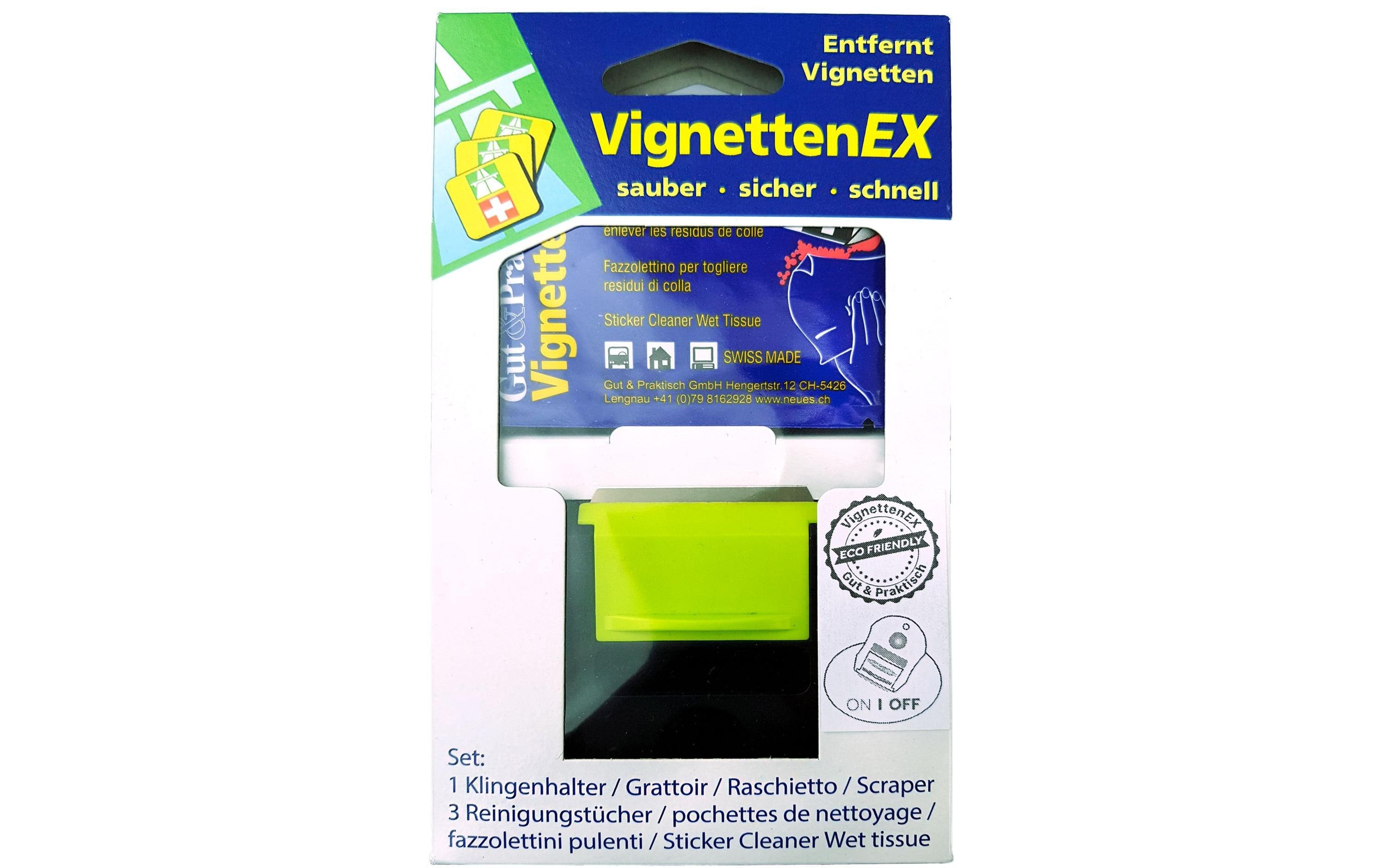 Gut&praktisch Reinigungsset VignettenEx – grün, 4-teilig