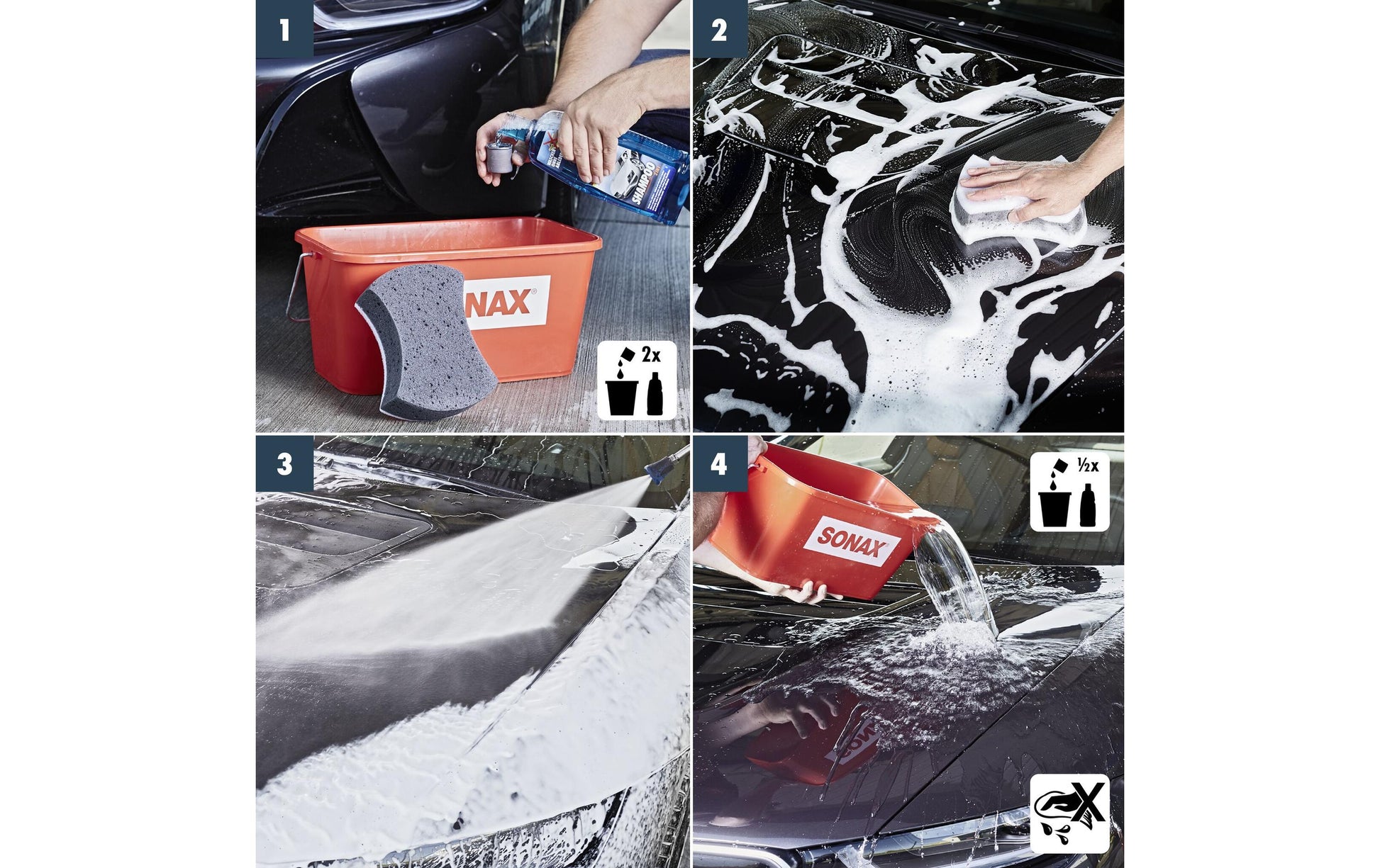 Sonax XTREME Shampoo 2in1 – für Aussen – 1 l