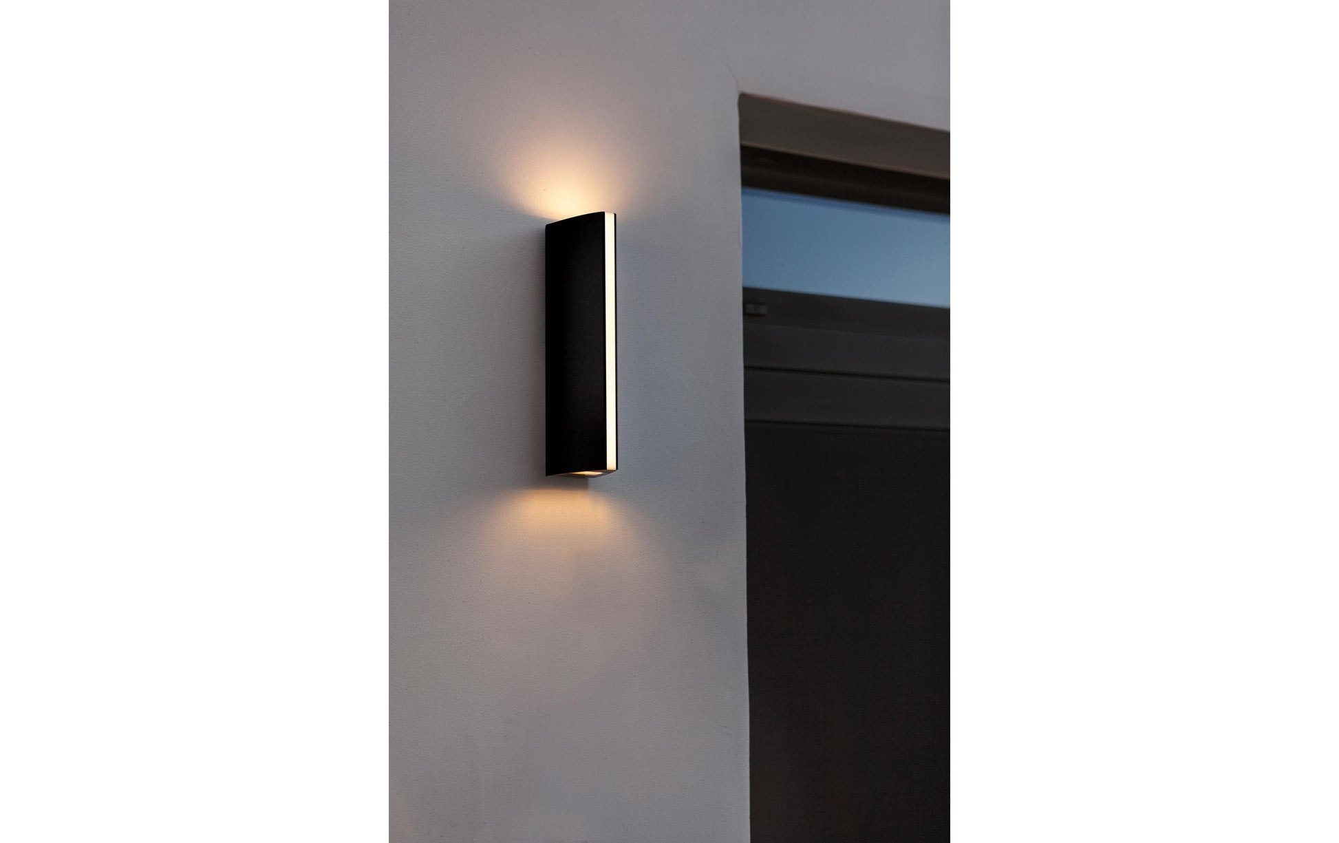 Lutec Aussenwandleuchte – 750 lm, 14,5 W, Warmweiss, 3000 K, IP54, Netzbetrieb, Grau, Aluminium, Polycarbonat