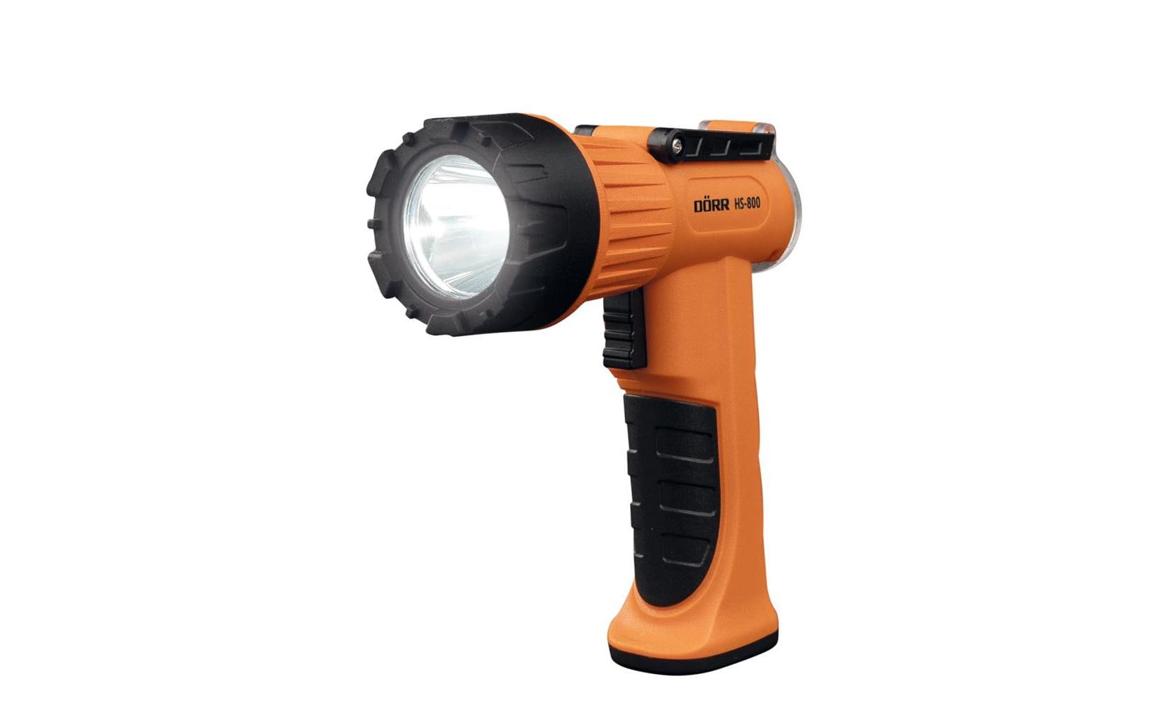 Dörr Taschenlampe HS-800 – 800 lm, 600 m, IP66, Akku 4400 mAh – Orange