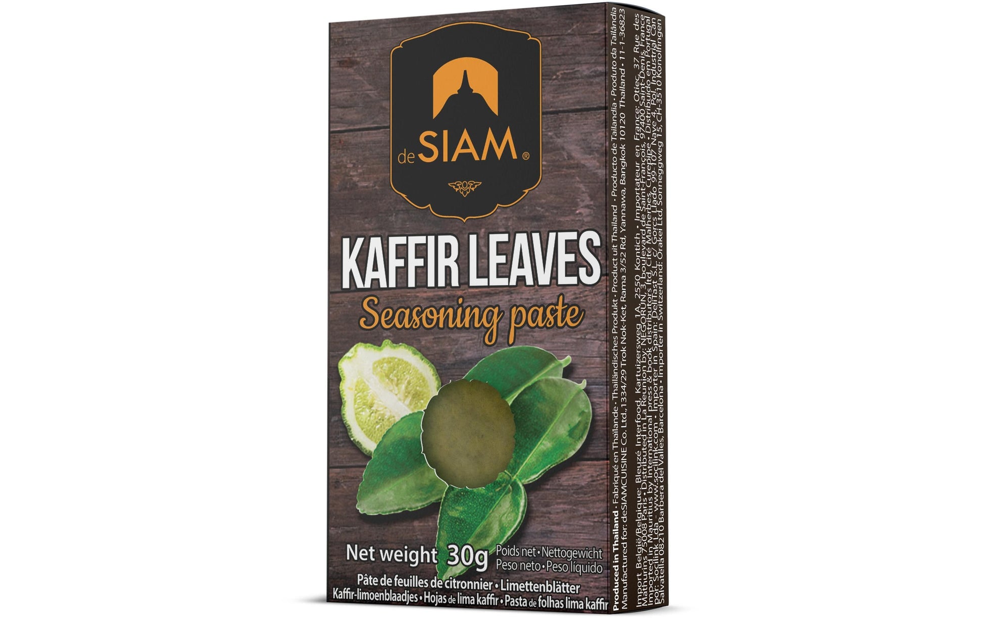 deSIAM Würzpaste Kaffirlimettenblätter, glutenfrei – 30 g