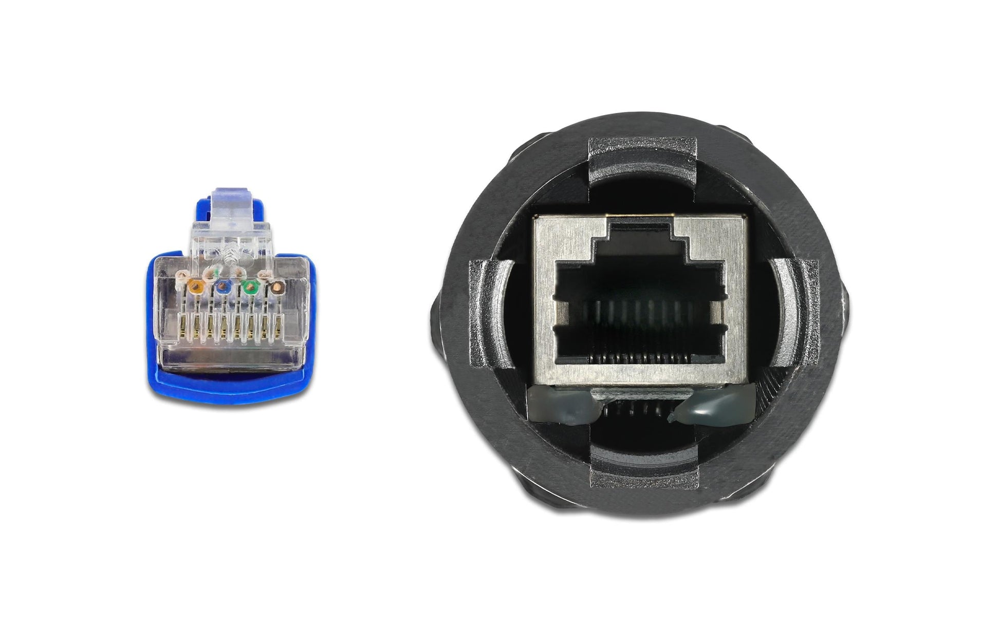 DeLOCK Patchkabel – Cat 6 S/FTP, 0,25 m, Blau, RJ-45