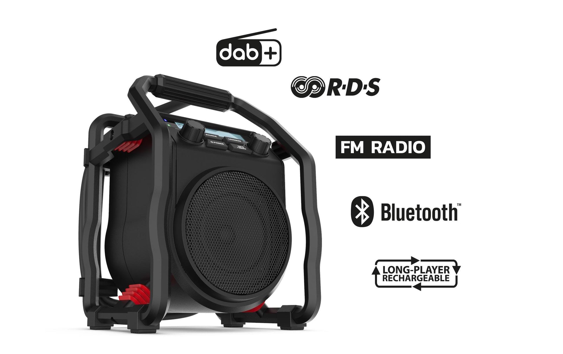 Perfectpro UBOX 400R – DAB-/Internetradio – Portabel – DAB+, Bluetooth, Akkubetrieb – Schwarz
