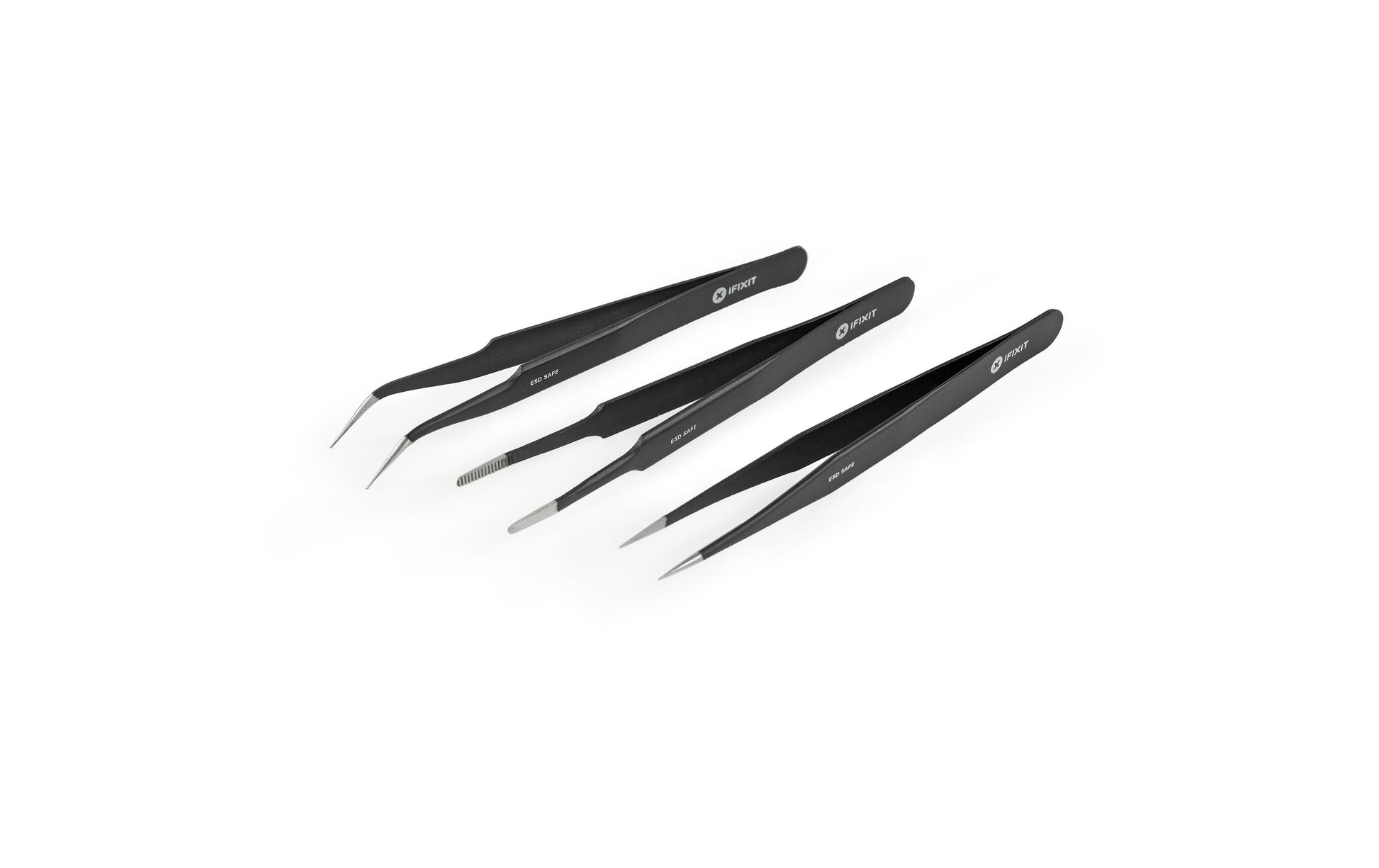 iFixit Pinzette, 127 mm, 3-teilig, Hülle – EU145060-3