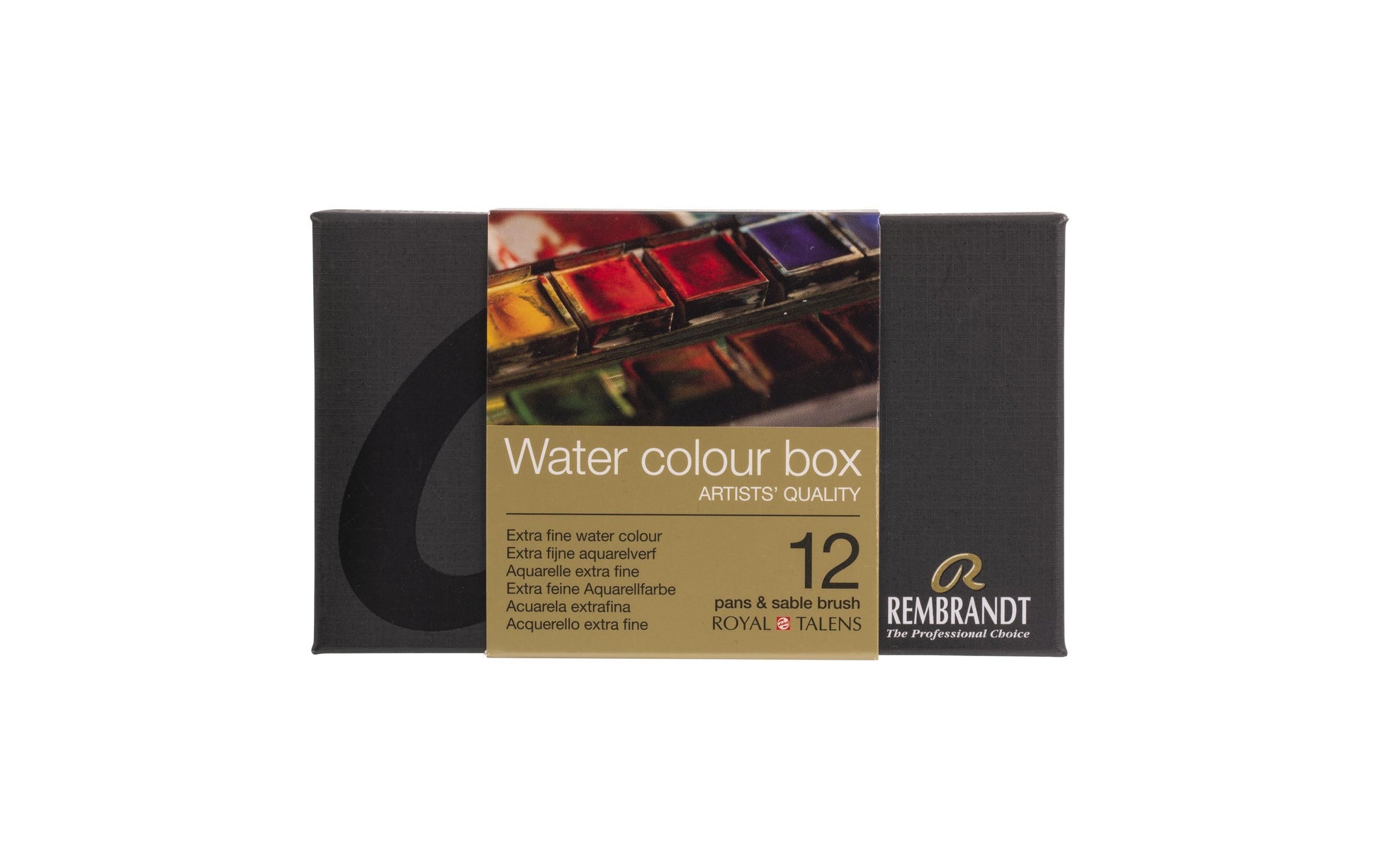 Royal Talens Rembrandt – Aquarellfarbe – Set – 12 Farben, mit Umsteckpinsel