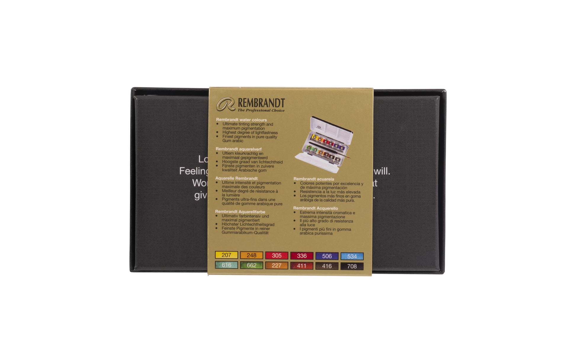 Royal Talens Rembrandt – Aquarellfarbe – Set – 12 Farben, mit Umsteckpinsel