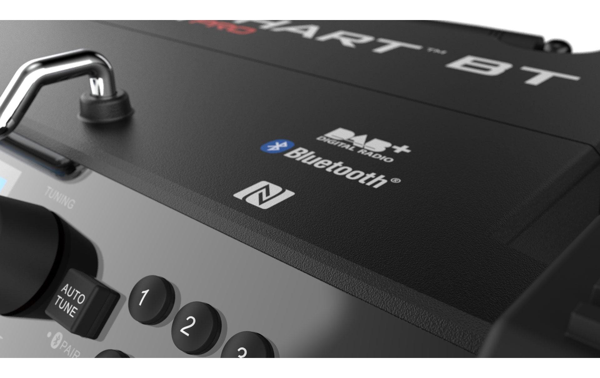 Perfectpro Rockhart RH4 – Baustellenradio – DAB+, UKW, Internetradio, Bluetooth, IP44, Akkubetrieb – Schwarz