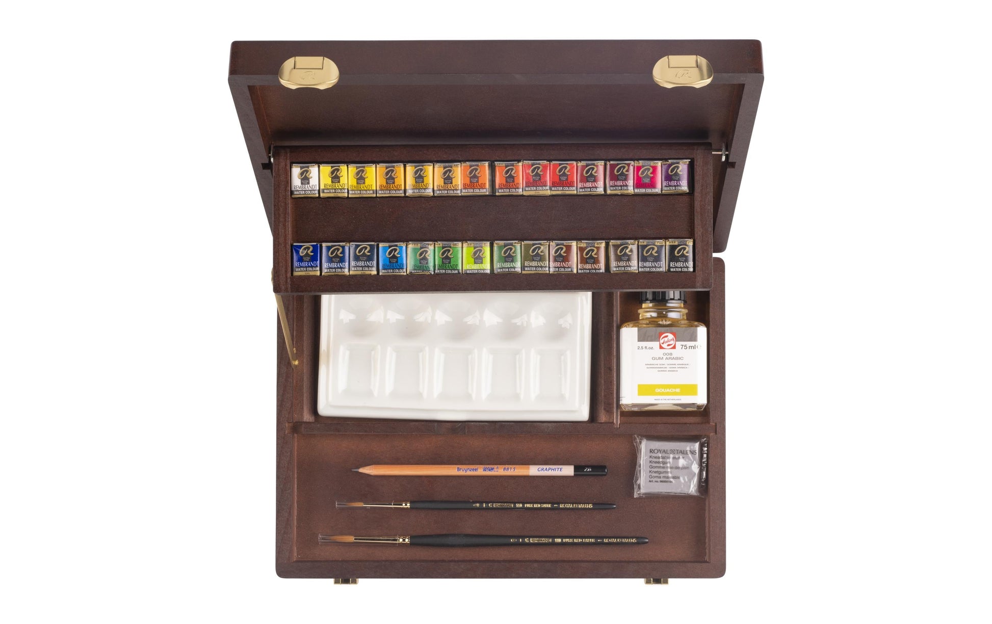 Royal Talens Rembrandt – Malkasten – Set – 28 Farben, inkl. Pinsel