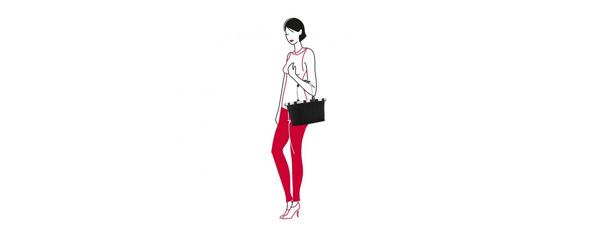 Reisenthel Stofftasche Polyester, Schwarz, 335×210×195 mm