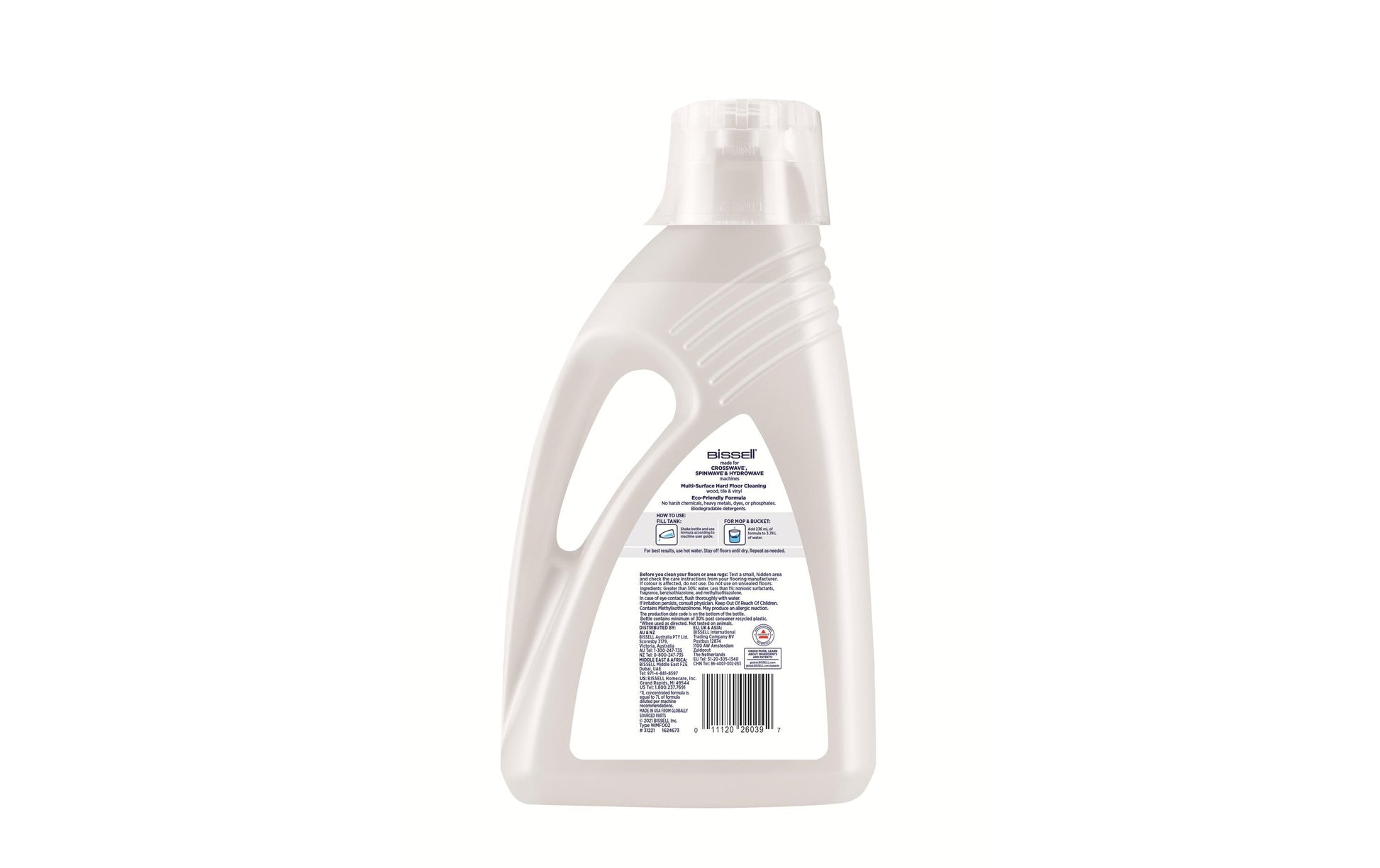 Bissell Bodenreiniger für Hartböden, für CrossWave/SpinWave-Geräte – Flüssigkeit – 2 l