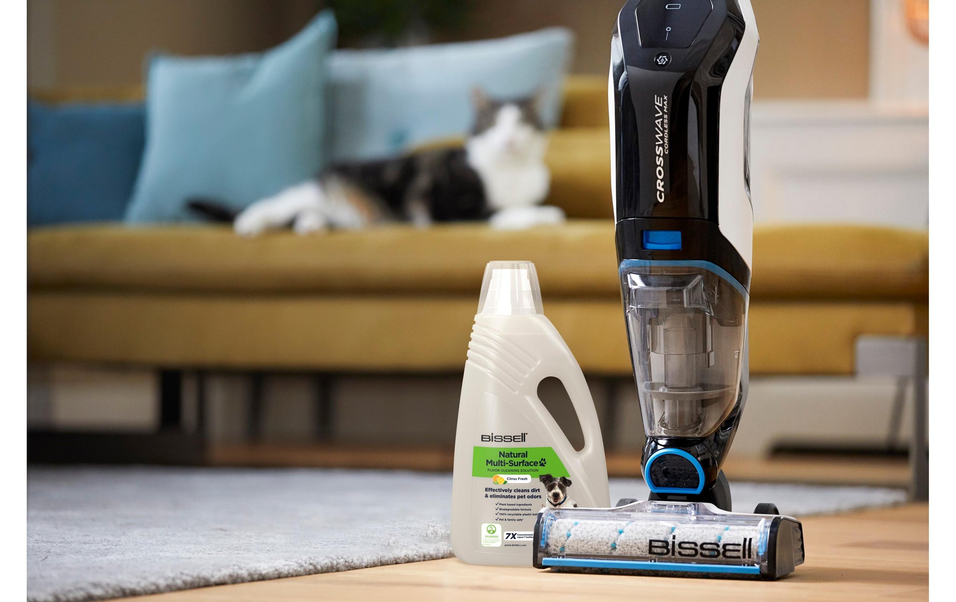 Bissell Bodenreiniger für Hartböden, für CrossWave/SpinWave-Geräte – Flüssigkeit – 2 l