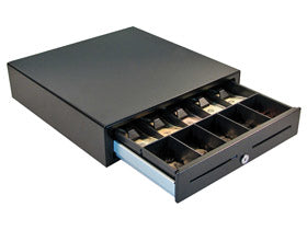 apg Solutions VB320-BL1616-B5 – Kassenladen-Einsatz, 4 Scheine/8 Münzen, 411,5 × 414 mm, Schwarz