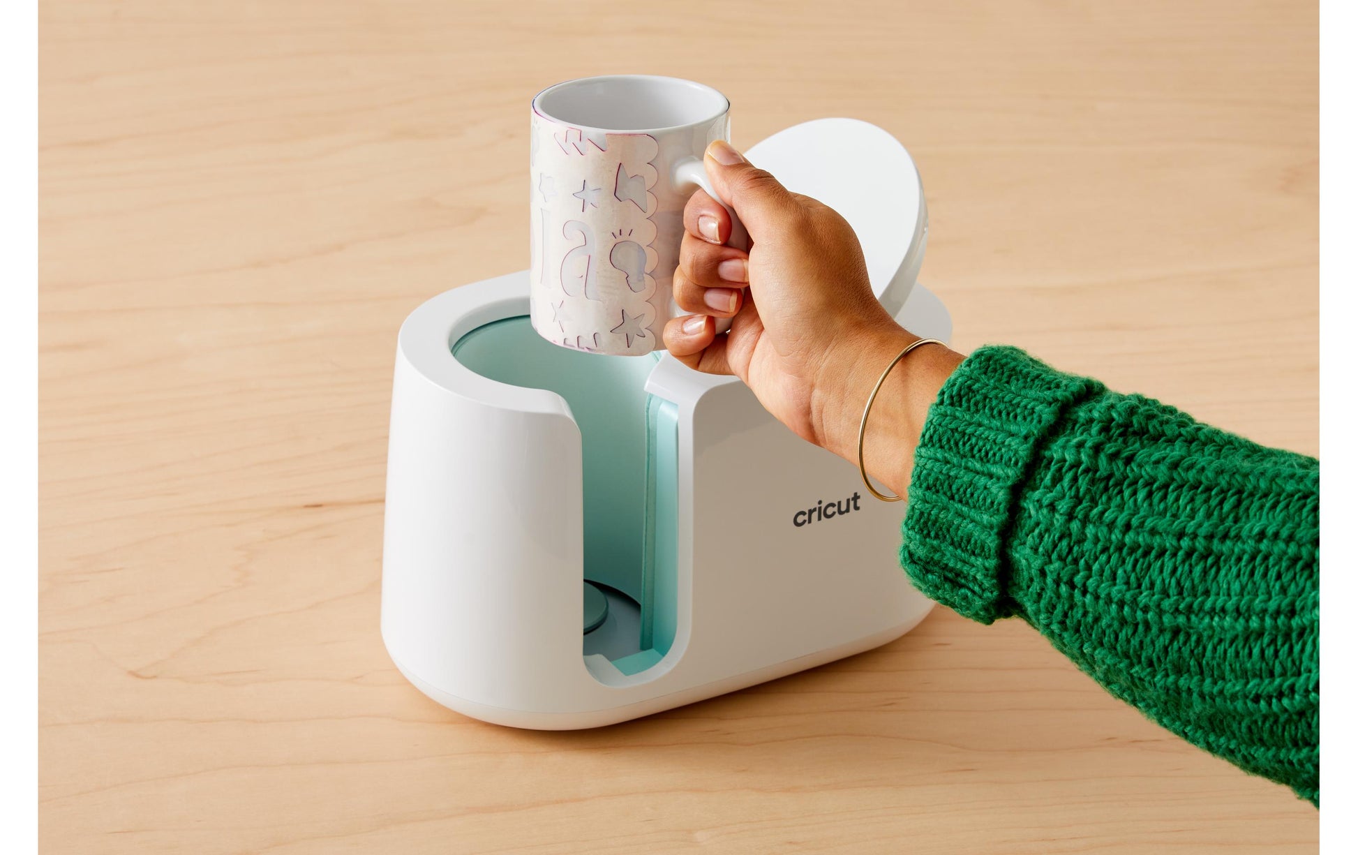 Cricut Tasse – 0,35 l, Keramik, weiss, sublimationsfähig, spülmaschinenfest, für Cricut Mug Press