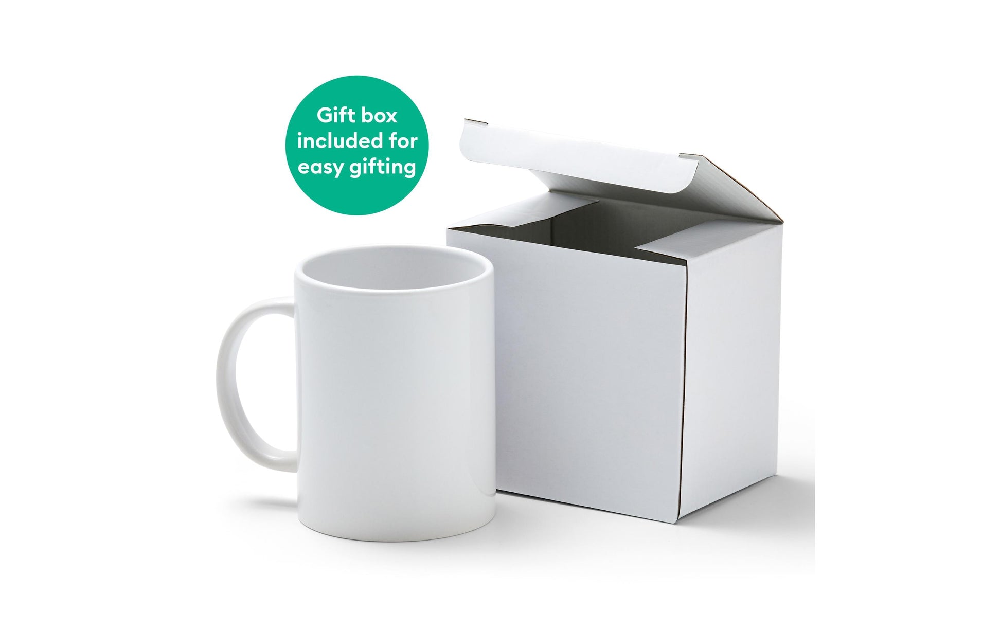 Cricut Tasse – 0,44 l, Keramik, weiss, für Cricut Tassenpresse Mug Press, 6 Stück