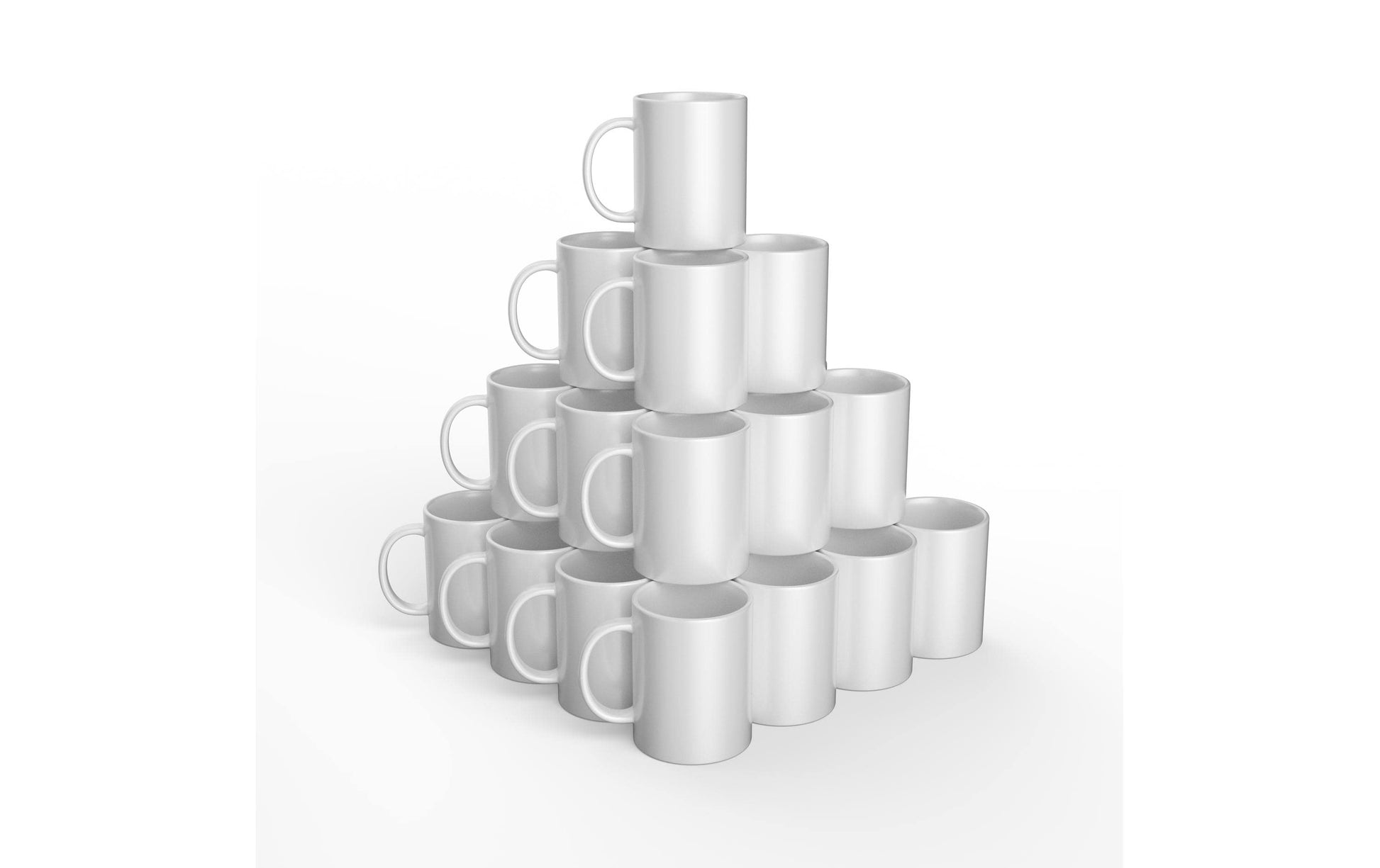 Cricut Tasse – 36er Set, 425 ml, Porzellan, Weiss, spülmaschinenfest, mikrowellengeeignet