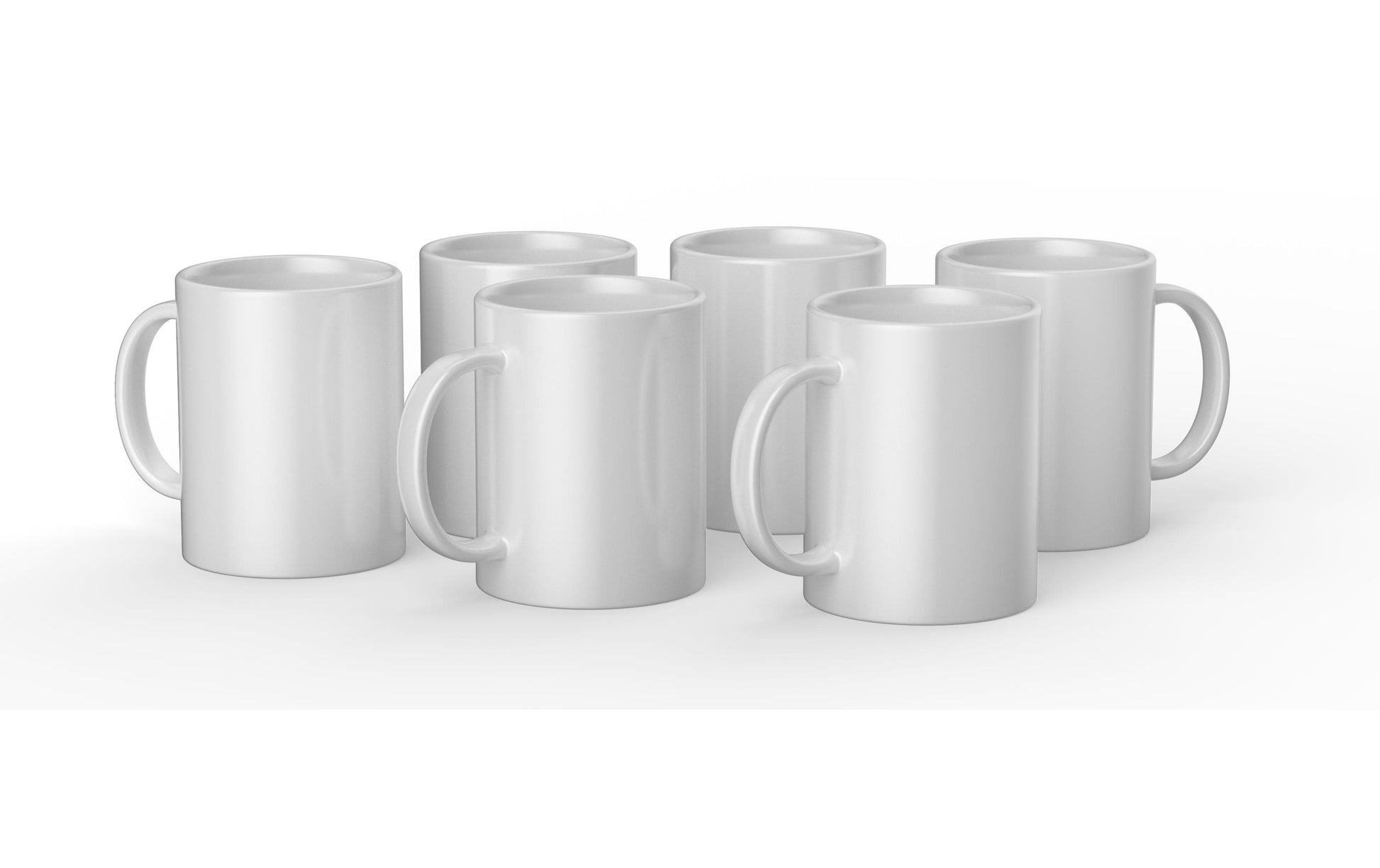 Cricut Tasse – 0,44 l, Keramik, weiss, für Cricut Tassenpresse Mug Press, 6 Stück