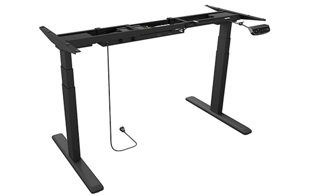 ICY BOX Stehtisch – 170 × 62 × 128 cm – schwarz – höhenverstellbar